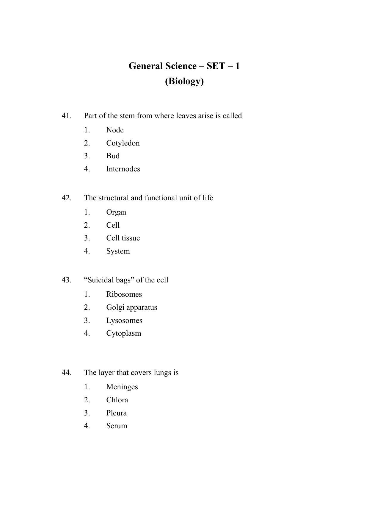 AP DEECET Biological Science (English Medium) 2021 Question Paper - Page 12
