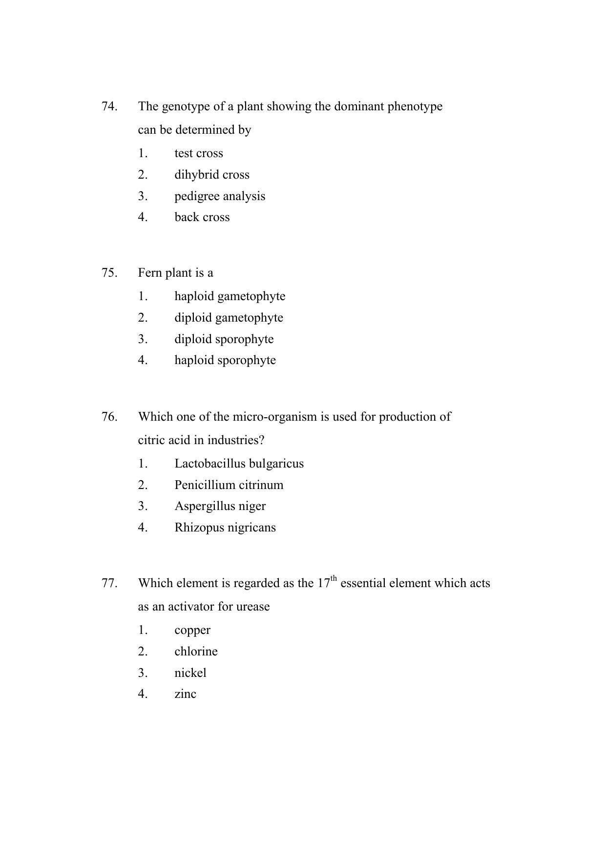 AP DEECET Biological Science (English Medium) 2021 Question Paper - Page 20