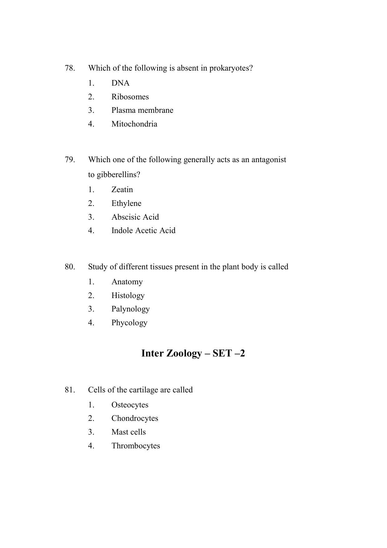 AP DEECET Biological Science (English Medium) 2021 Question Paper - Page 21