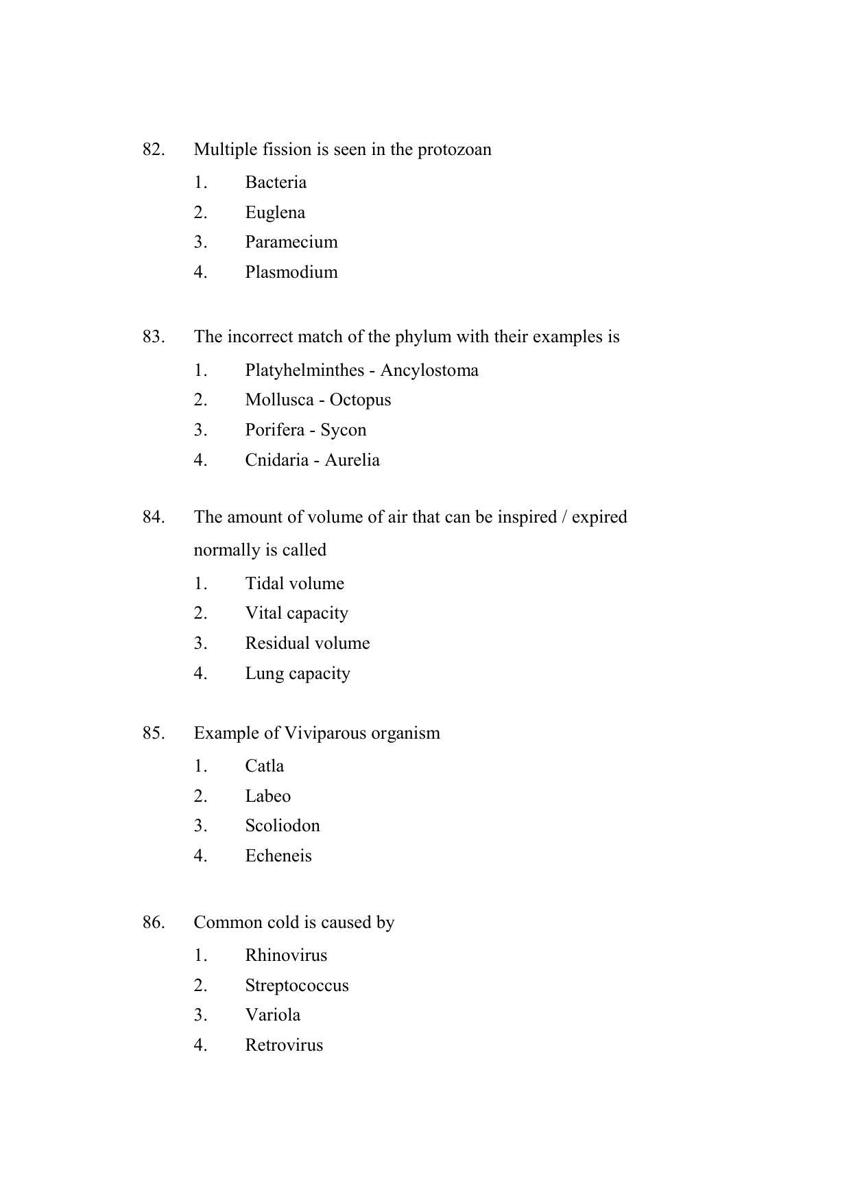 AP DEECET Biological Science (English Medium) 2021 Question Paper - Page 22
