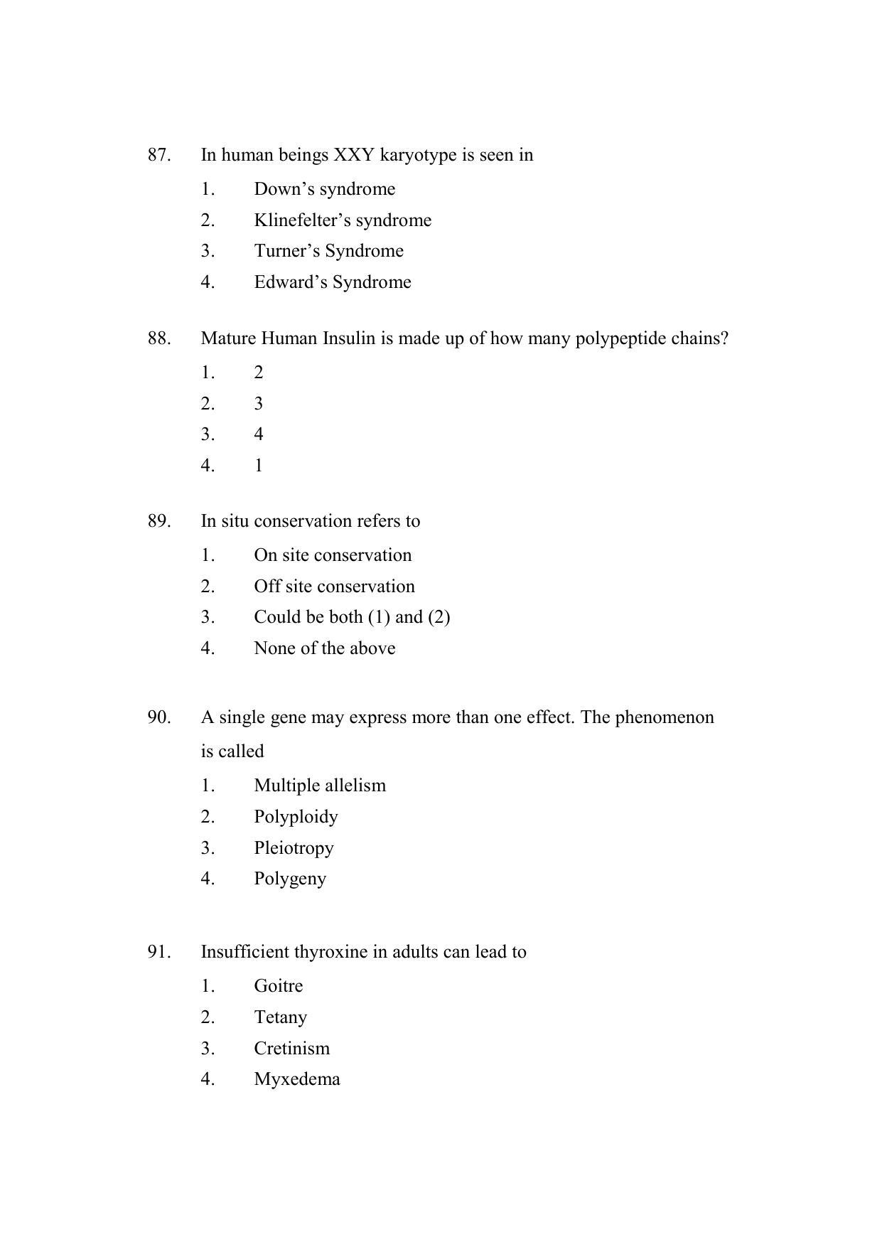 AP DEECET Biological Science (English Medium) 2021 Question Paper - Page 23