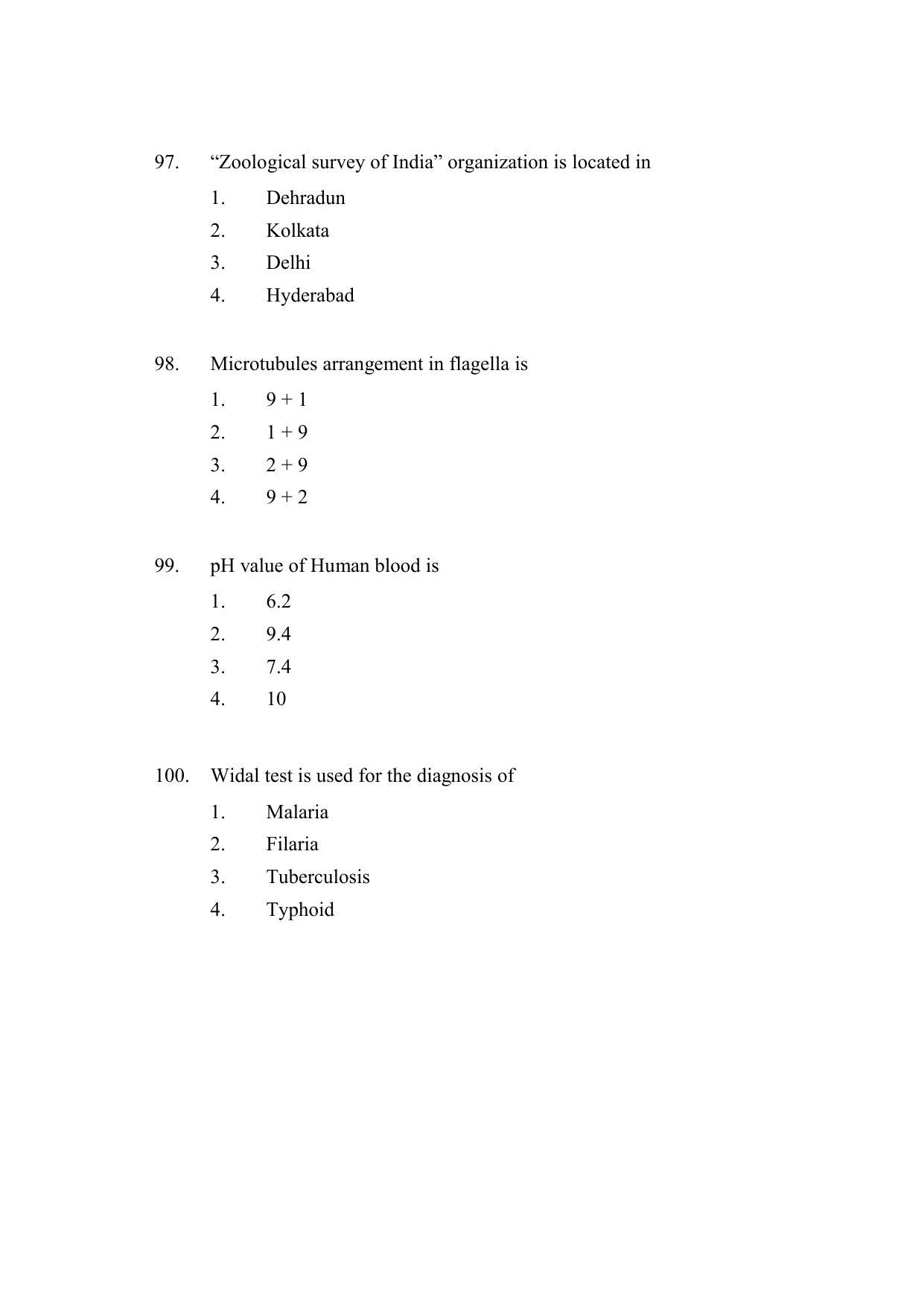 AP DEECET Biological Science (English Medium) 2021 Question Paper - Page 25