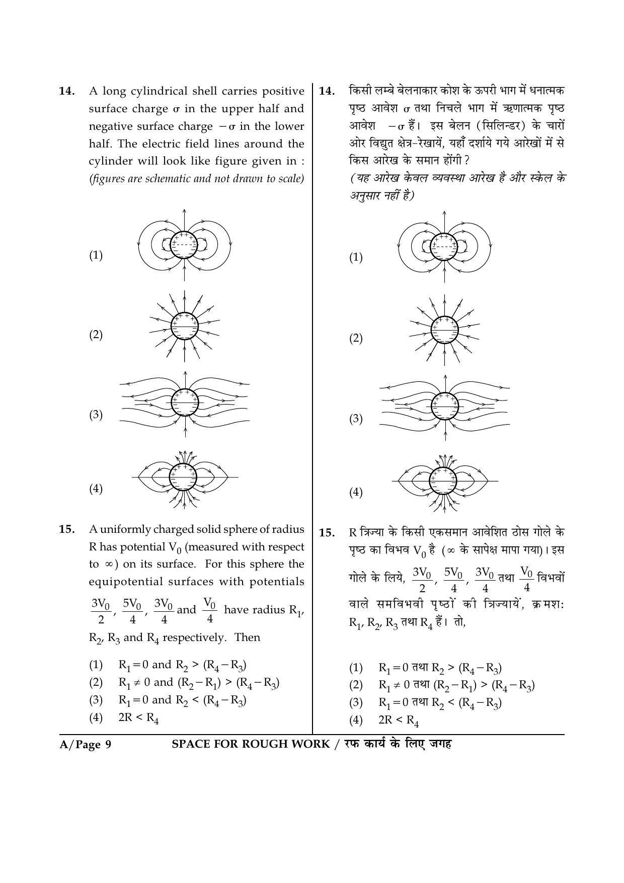 JEE Main 2015 Offline Question Paper (Set A) - Page 9