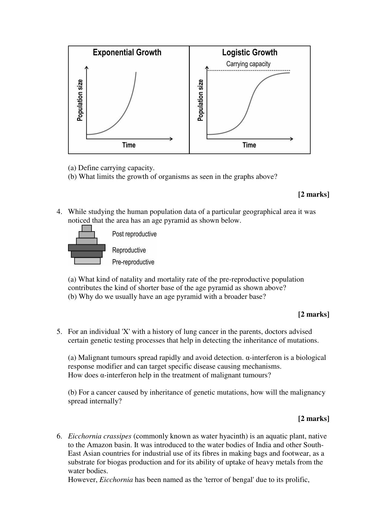 CBSE Class 12 Biology Term 2 Practice Questions 2021-22 - Page 2