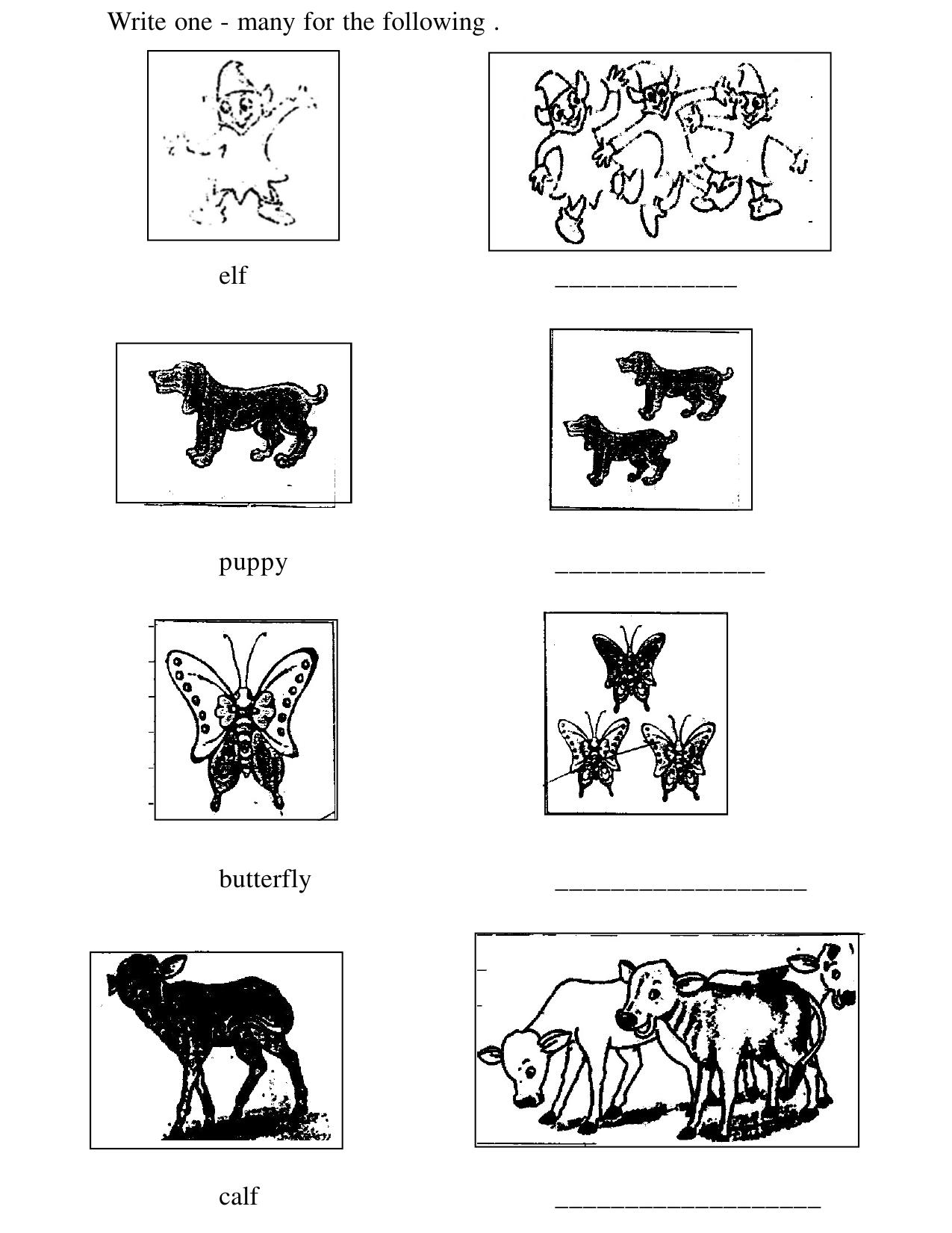 Worksheet for Class 1 English Assignment 69 - Page 4