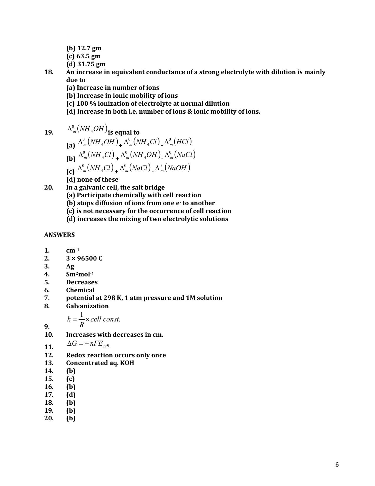 CHSE Odisha Class 12 CHEMISTRY (1ST PHASE) Question Bank - Page 6