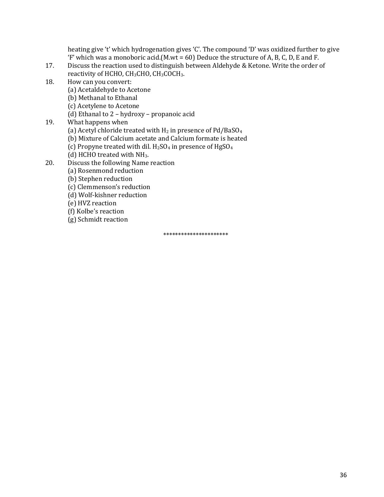 CHSE Odisha Class 12 CHEMISTRY (1ST PHASE) Question Bank - Page 36
