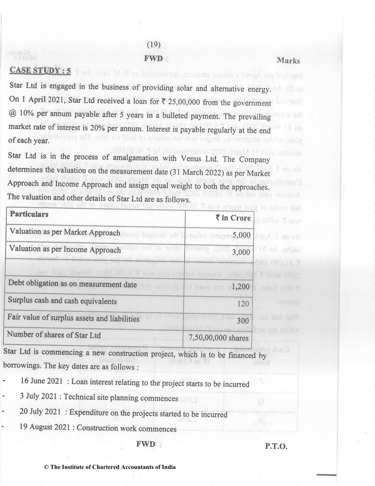 CA Final Nov 2022 Question Paper - Paper 6E – Global Financial Reporting Standards - Page 19