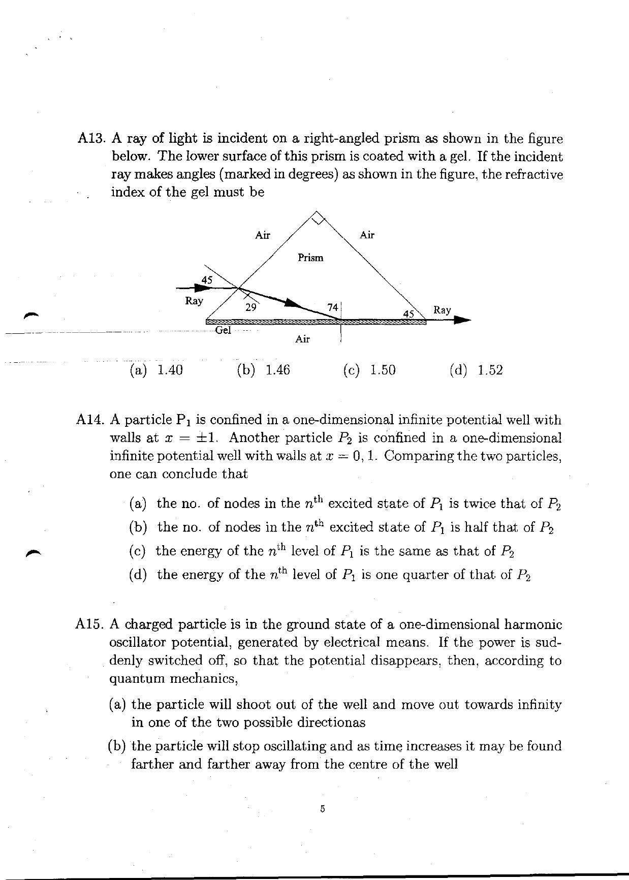 TIFR GS 2010 Physics Question Paper - Page 7