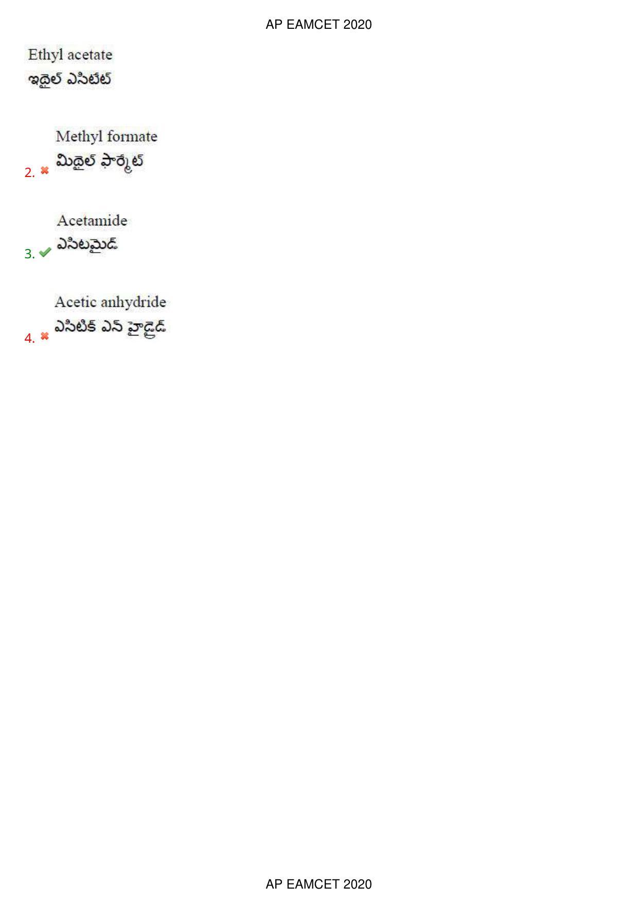 AP EAPCET 2020 - September 22, 2020- Shift 1 - Master Engineering Question Paper With Preliminary Keys - Page 110