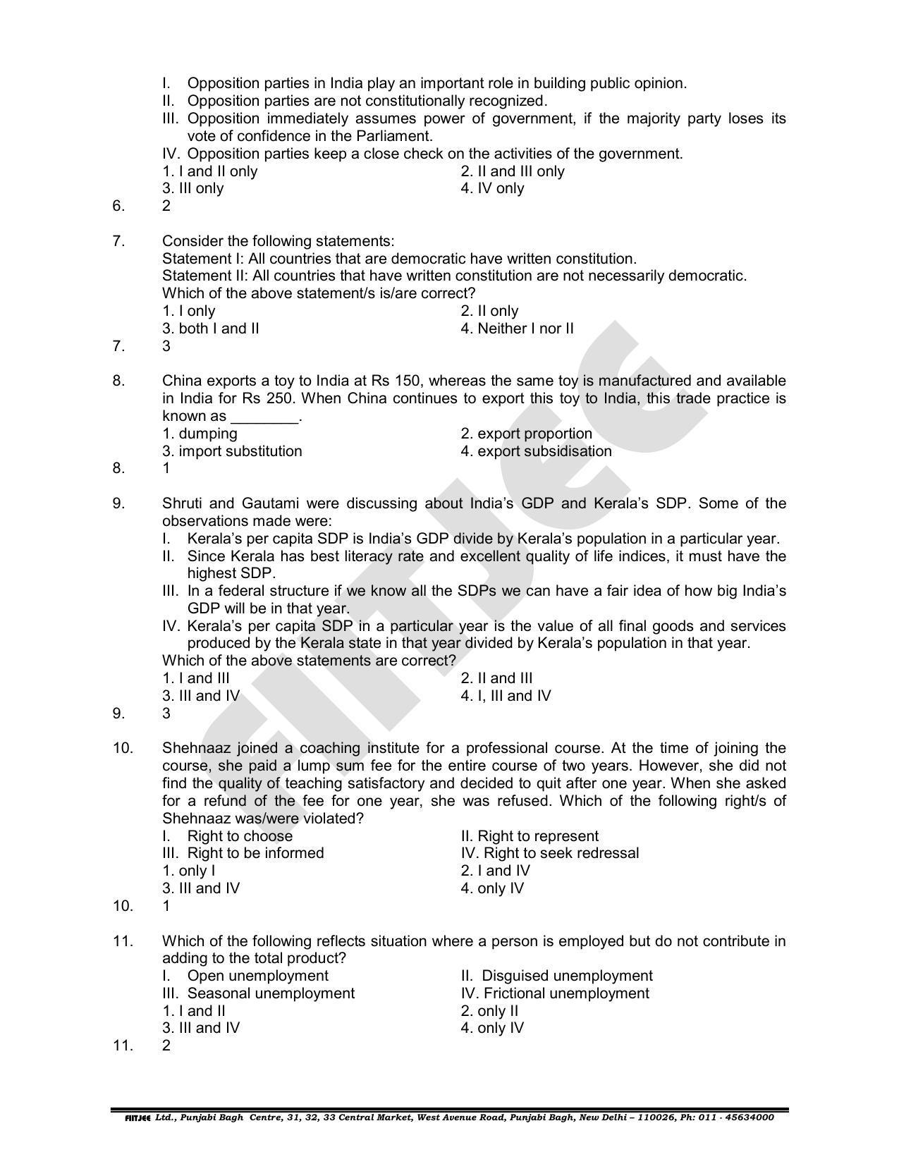 NTSE 2019 (Stage II) SAT Paper with Solution (June 16, 2019) - Page 3