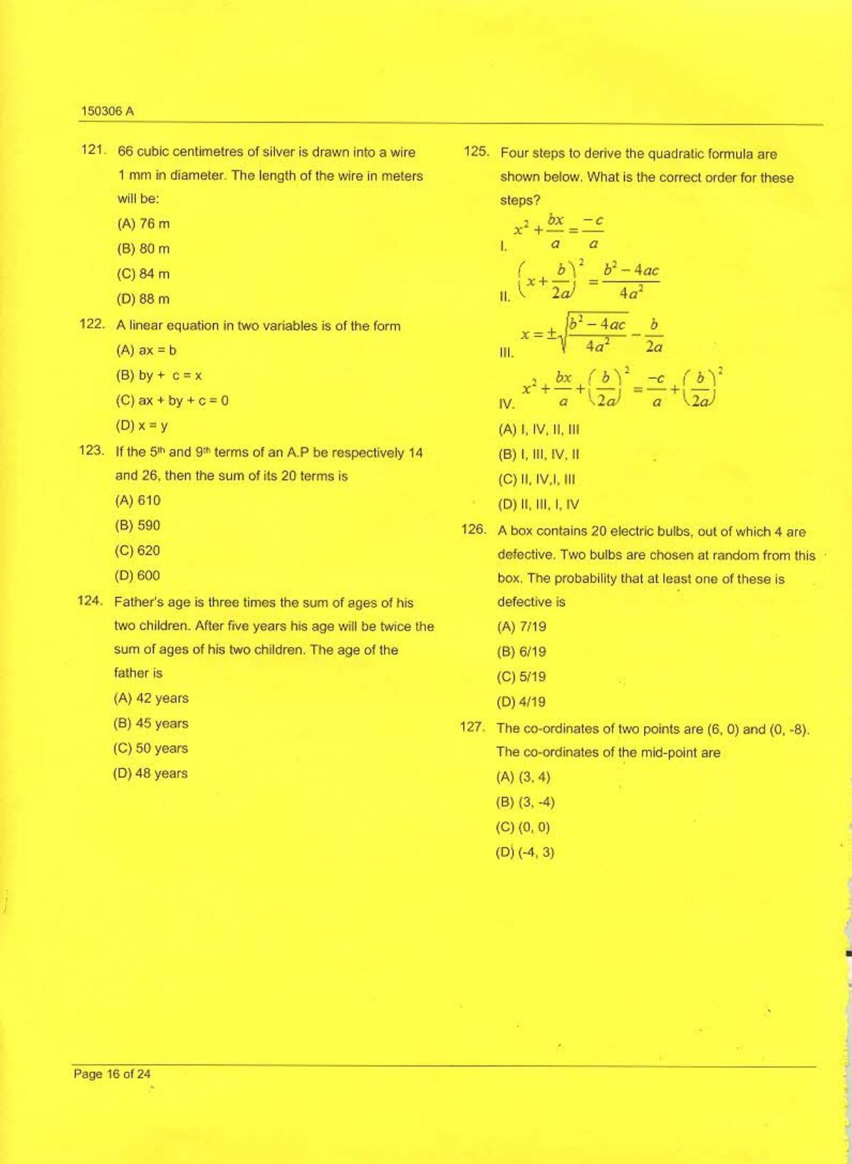 J&K Diploma Polytechnic 2015 Question Paper - Page 16