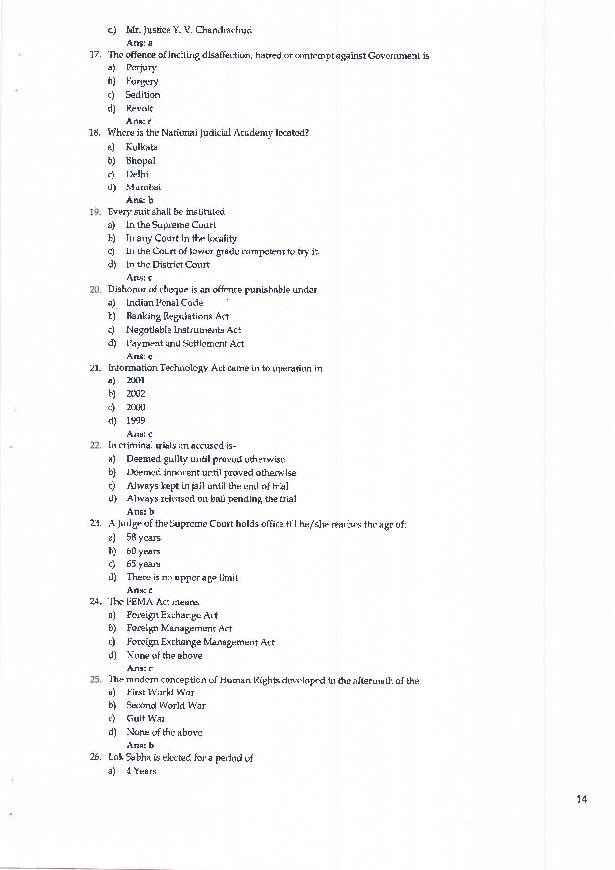 MH CET Law - 5 Year Integrated LLB Sample Paper - Page 3