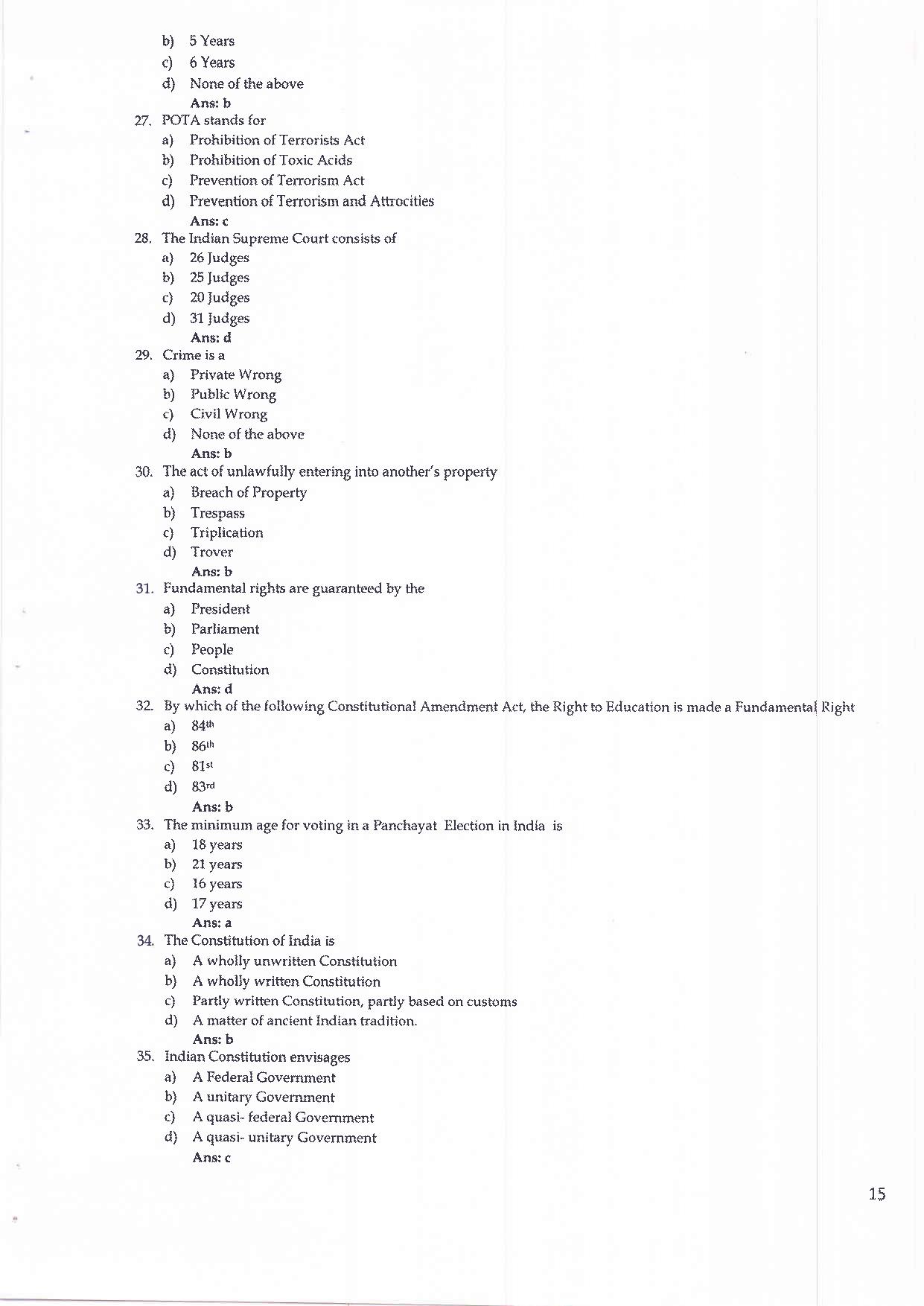 MH CET Law - 5 Year Integrated LLB Sample Paper - Page 4