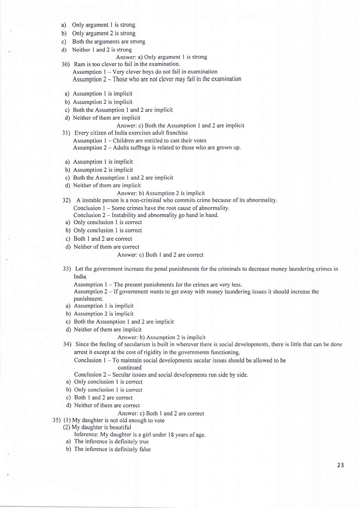MH CET Law - 5 Year Integrated LLB Sample Paper - Page 12