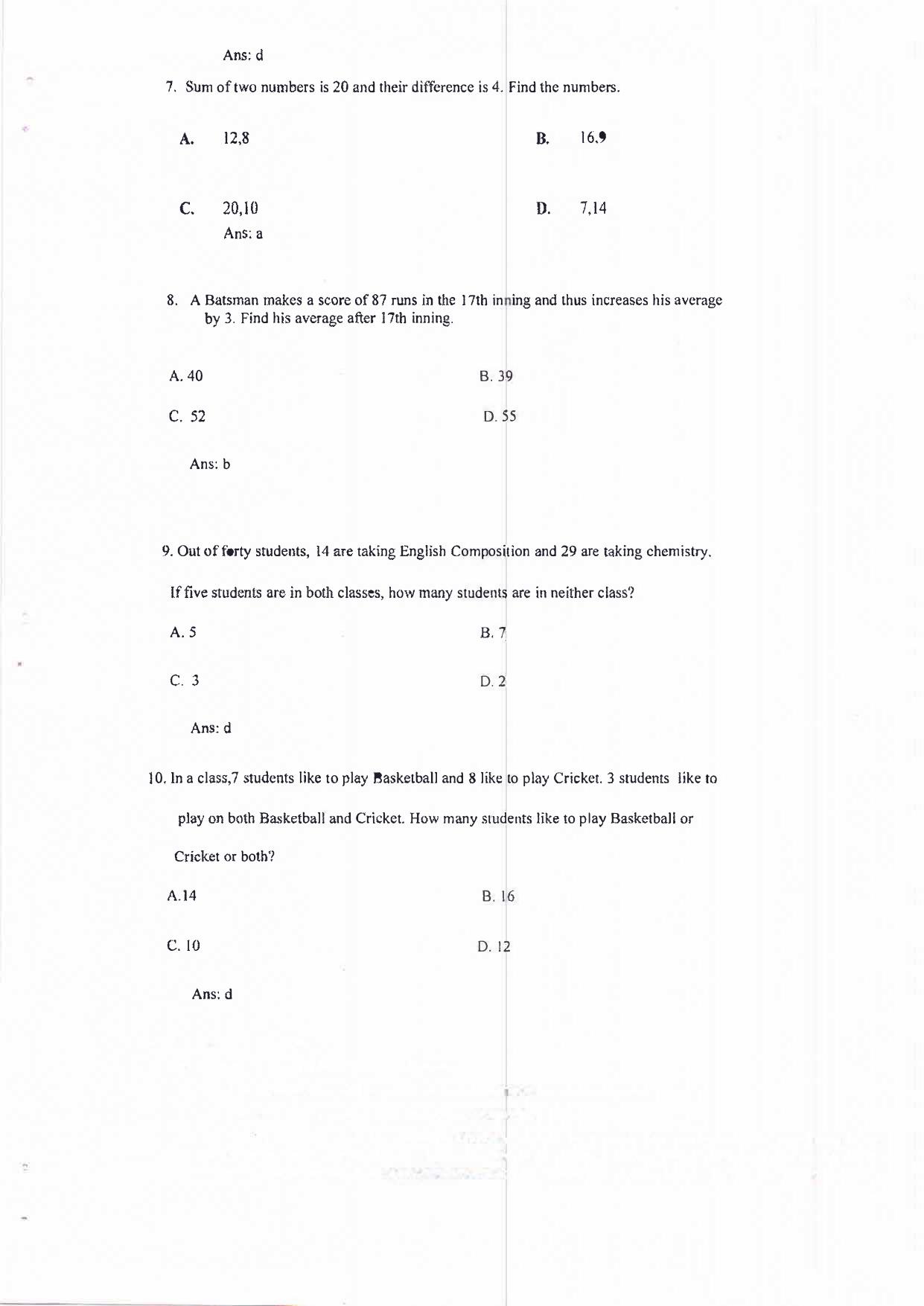 MH CET Law - 5 Year Integrated LLB Sample Paper - Page 19