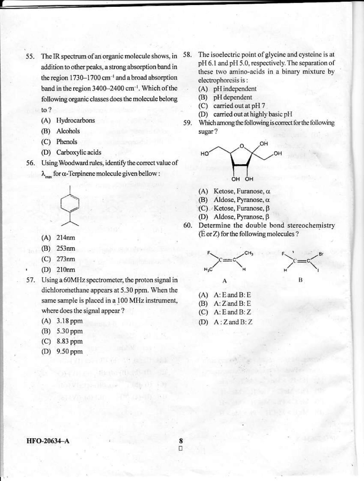 KUET 2023 M.Sc. Chemistry Question Paper - Page 49