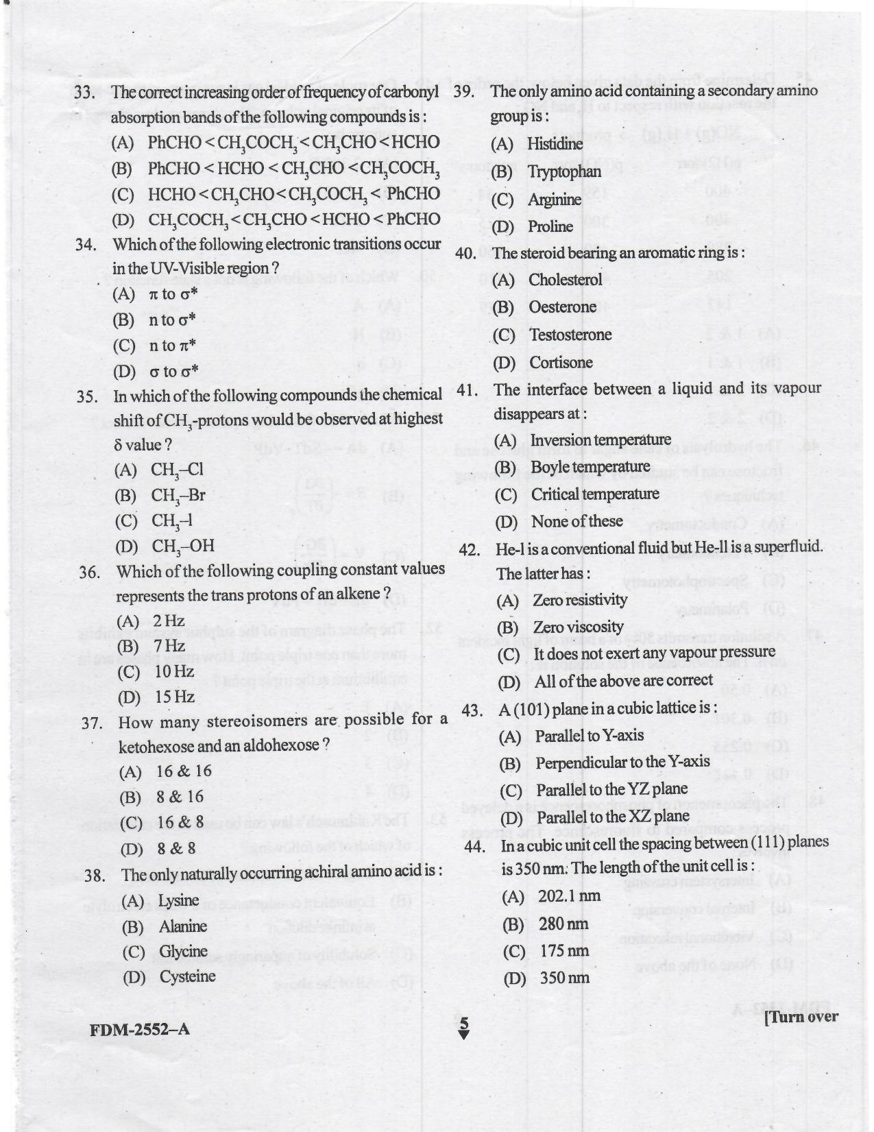 KUET 2023 M.Sc. Chemistry Question Paper - Page 53