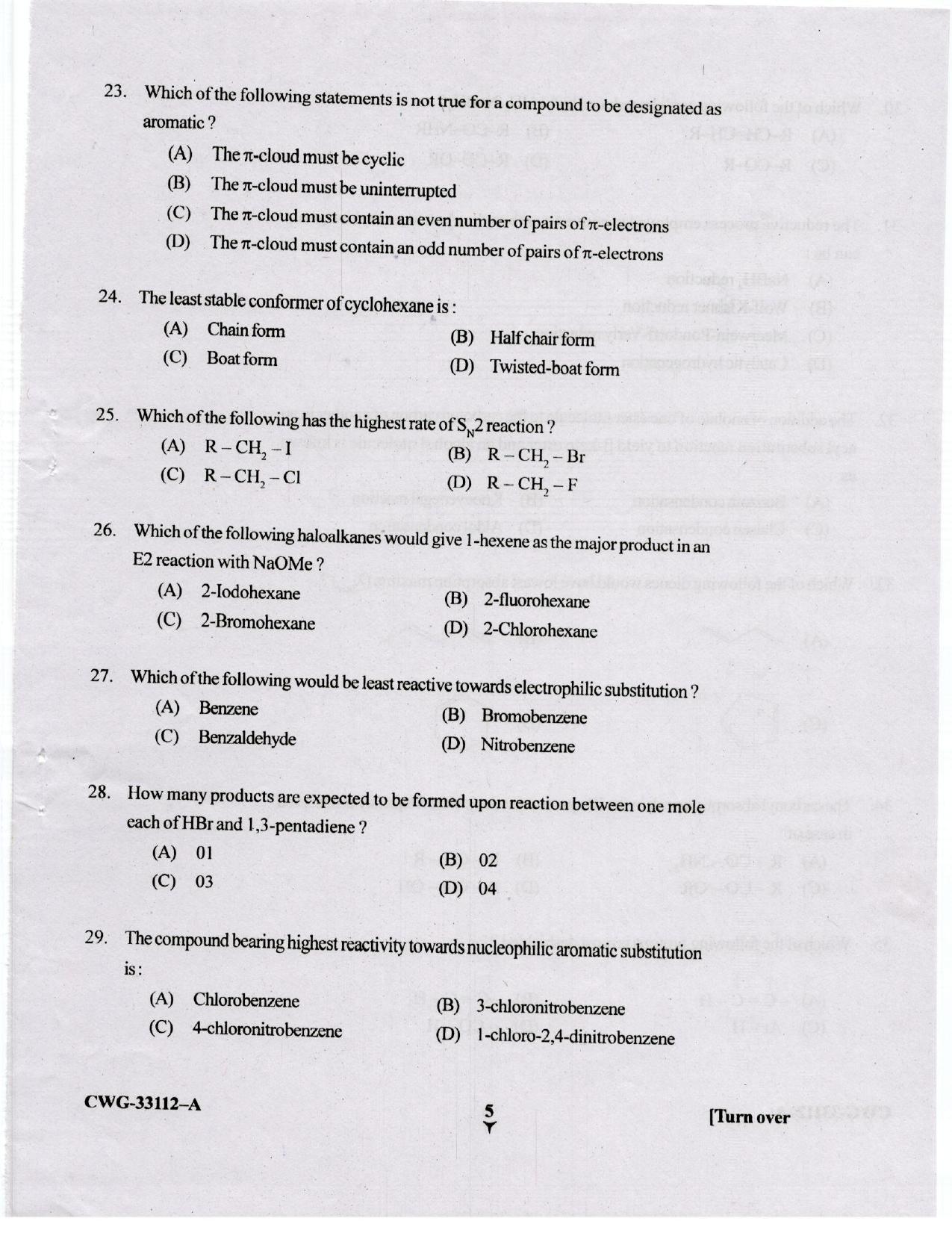 KUET 2023 M.Sc. Chemistry Question Paper - Page 67