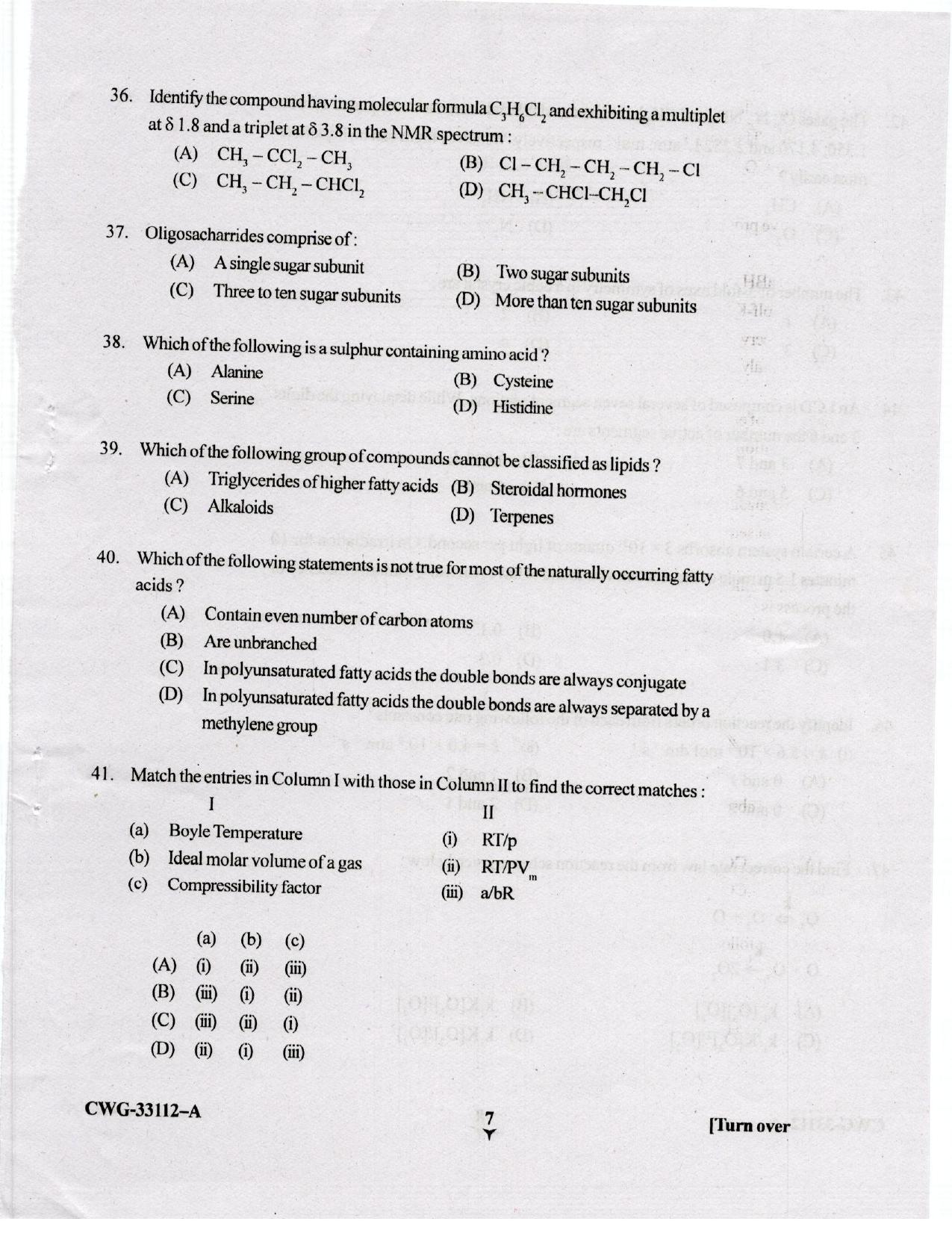 KUET 2023 M.Sc. Chemistry Question Paper - Page 69