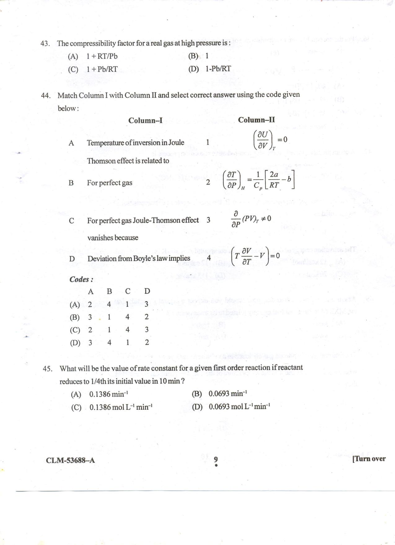 KUET 2023 M.Sc. Chemistry Question Paper - Page 82