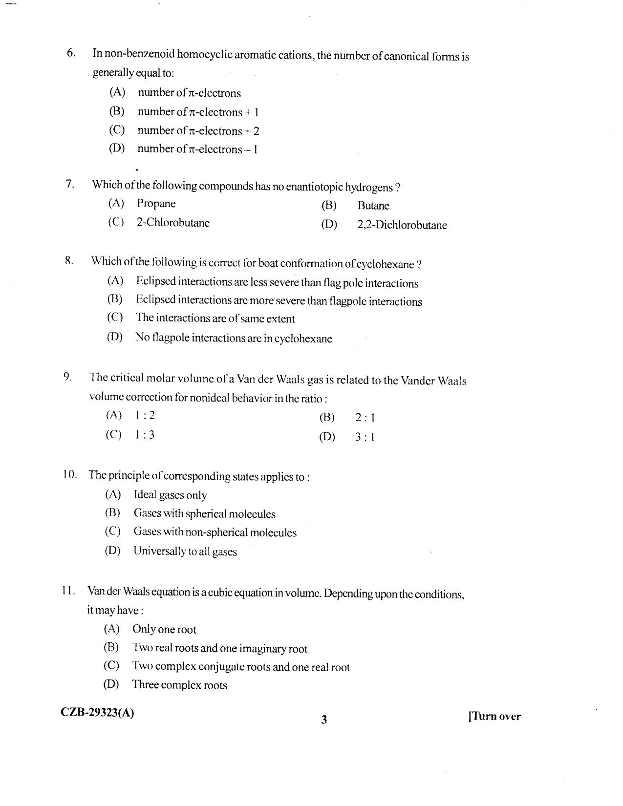 KUET 2023 M.Sc. Chemistry Question Paper - Page 88