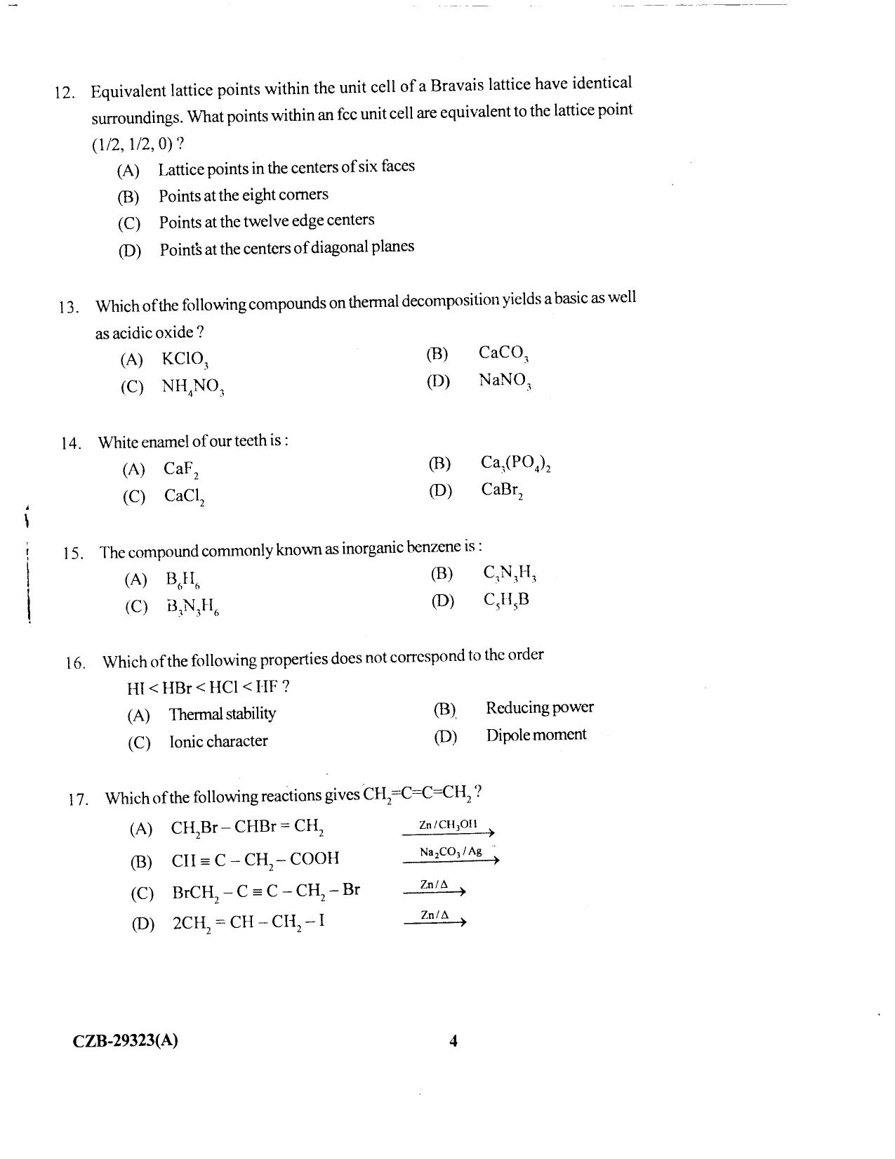 KUET 2023 M.Sc. Chemistry Question Paper - Page 89