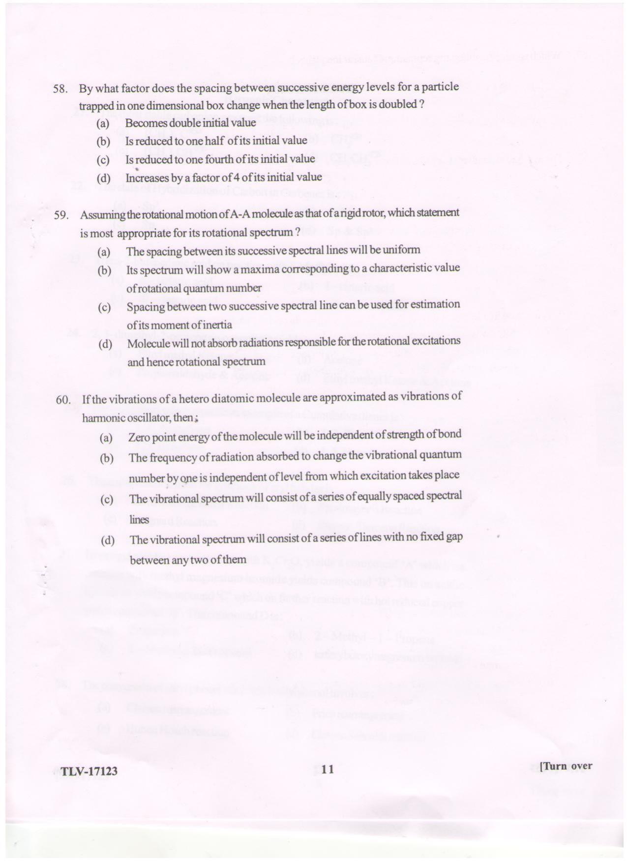 KUET 2023 M.Sc. Chemistry Question Paper - Page 98