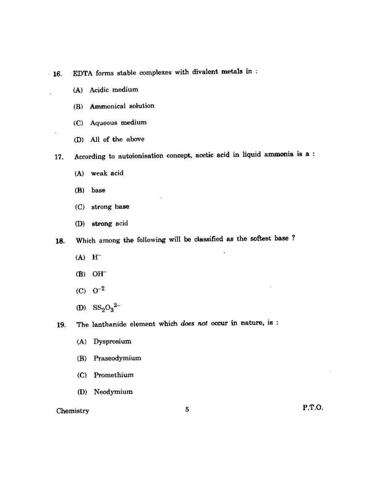 KUET 2023 M.Sc. Chemistry Question Paper - Page 148