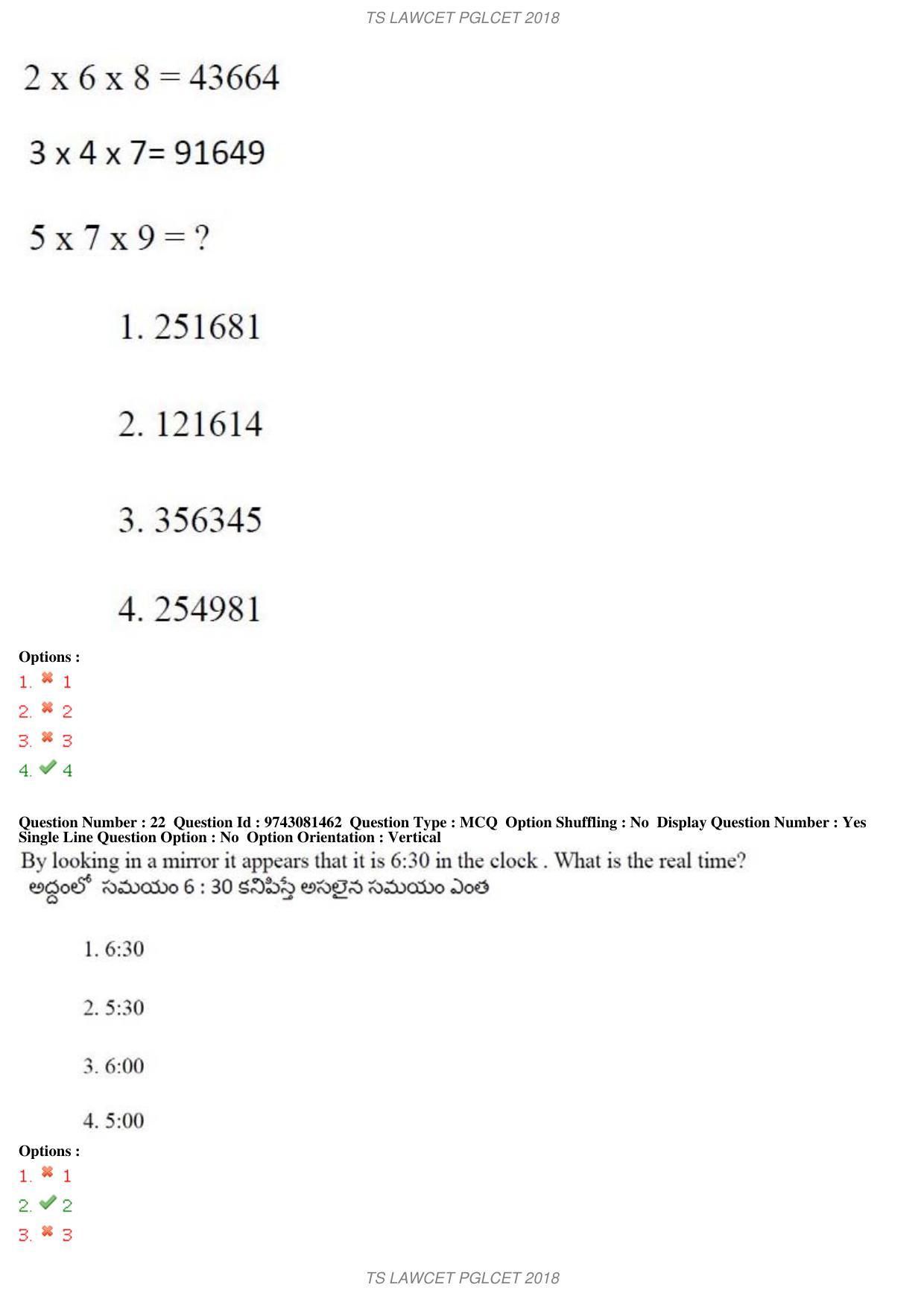 TS LAWCET 5 Year 2018 Question Paper - Page 13