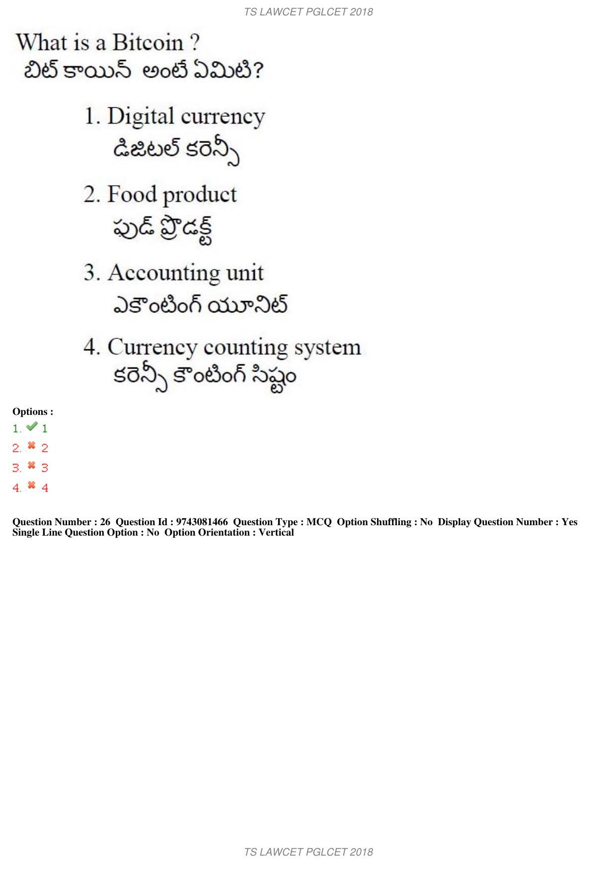 TS LAWCET 5 Year 2018 Question Paper - Page 16