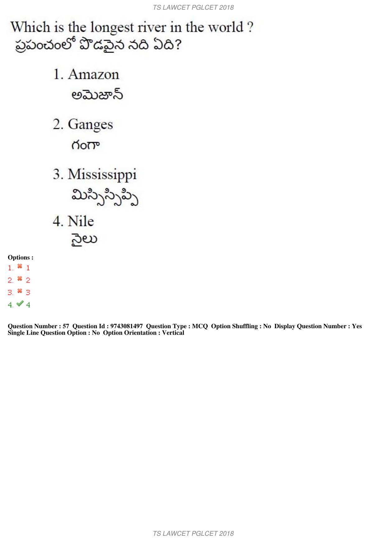 TS LAWCET 5 Year 2018 Question Paper - Page 36