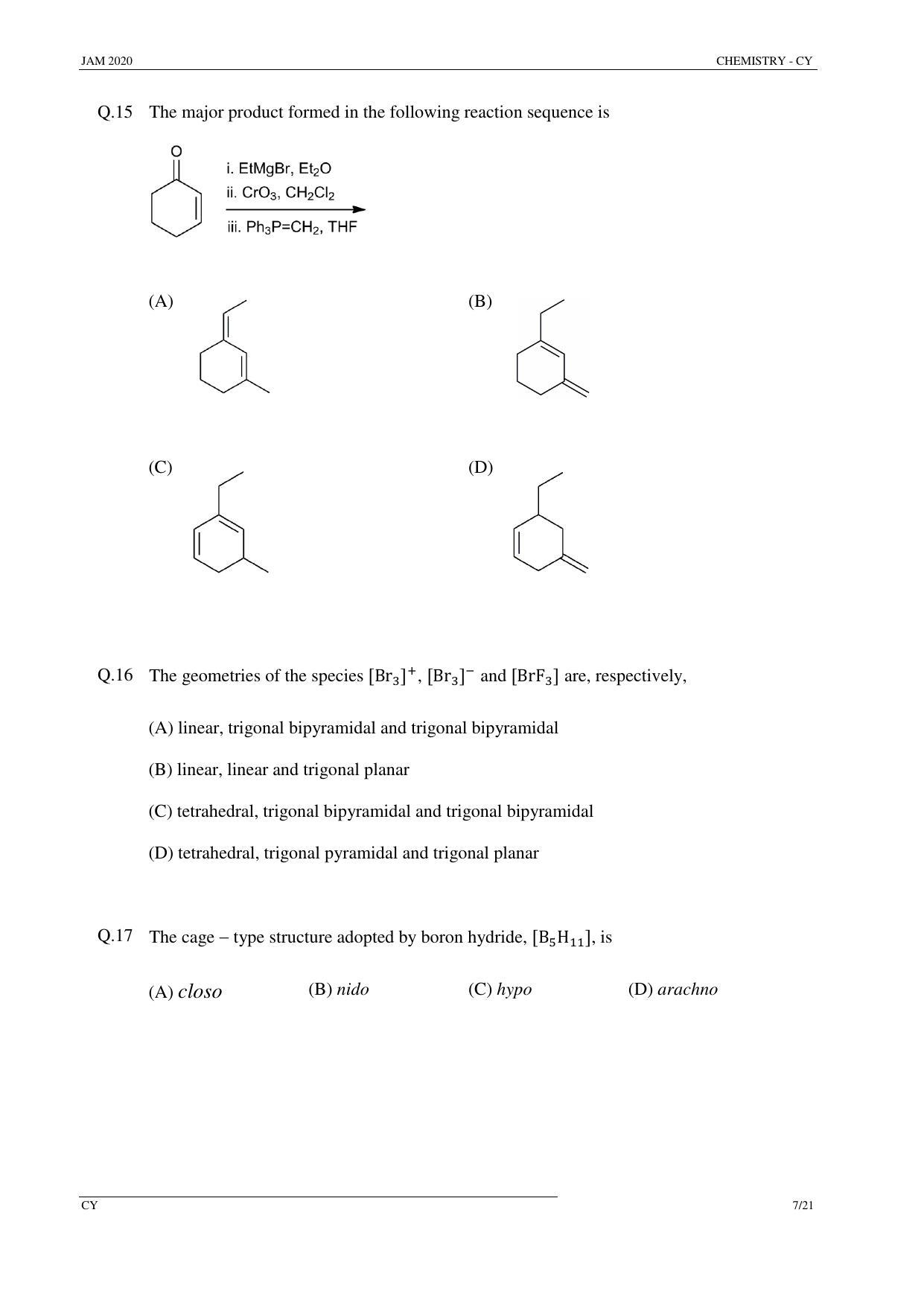 JAM 2020: CY Question Paper - Page 7