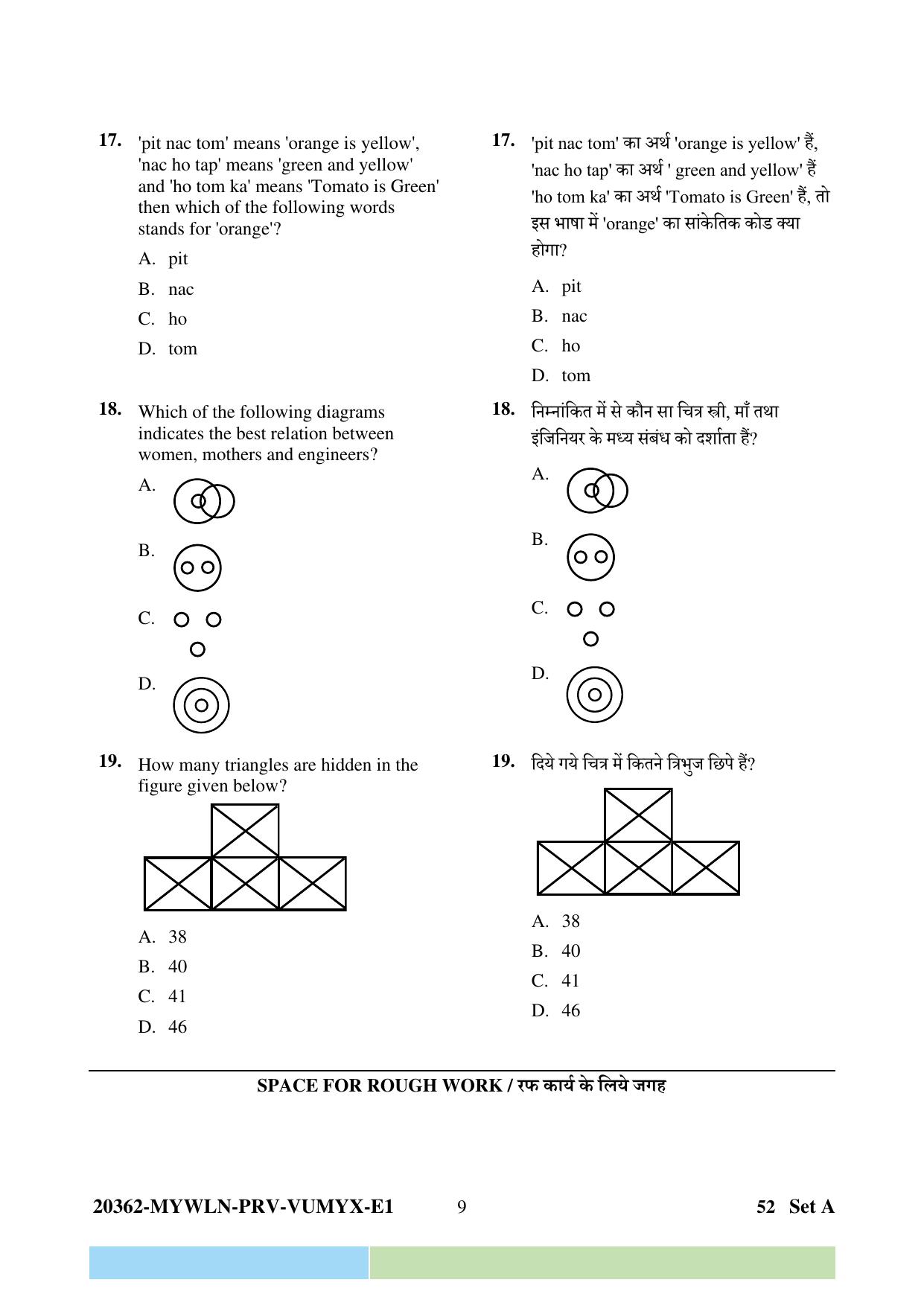CG Pre B.A B.Ed / Pre B.Sc. B.Ed 2023 Question Paper - Page 9