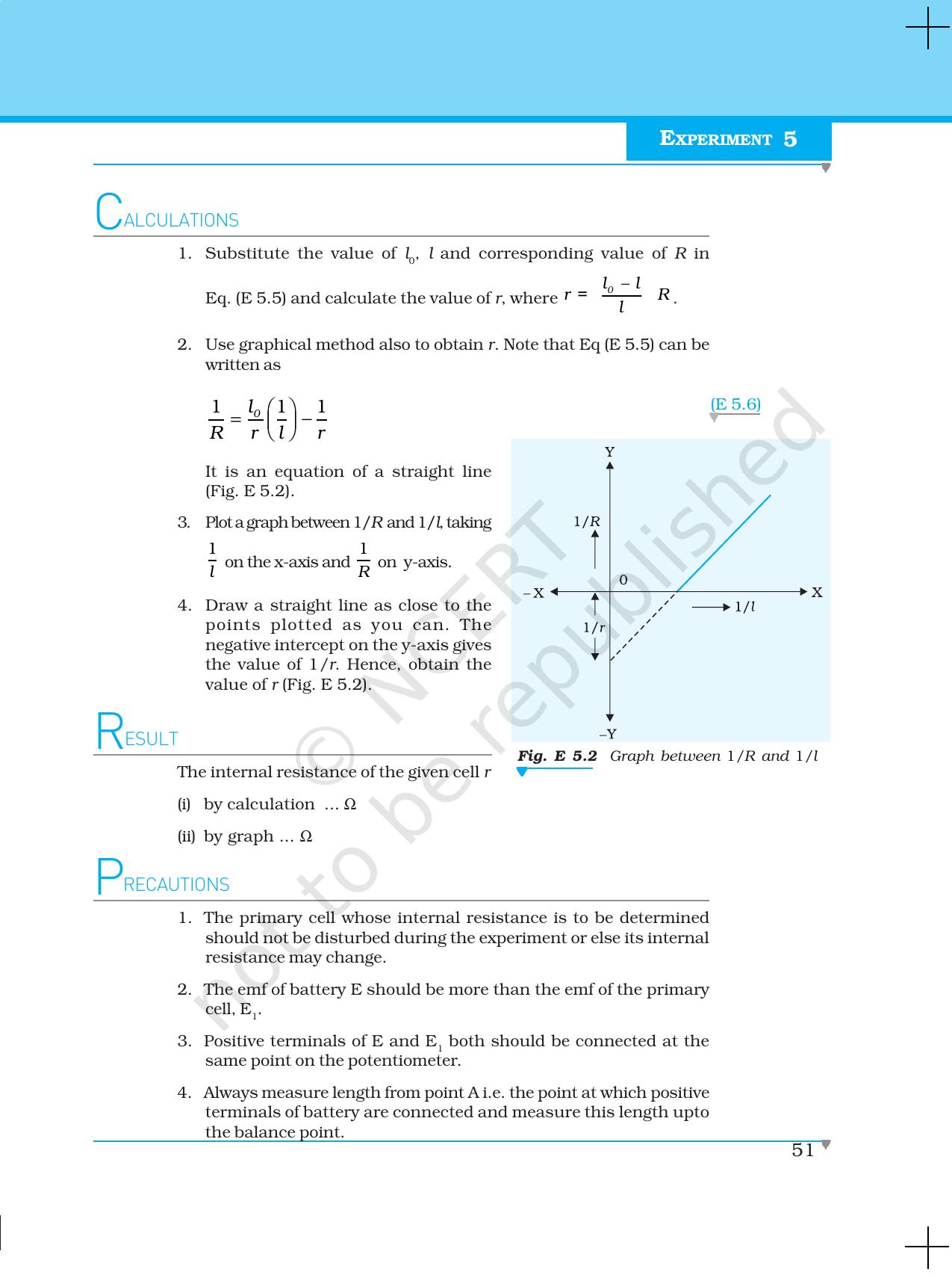 NCERT Laboratory Manuals for Class XII Physics - Experiment 5 - Page 3