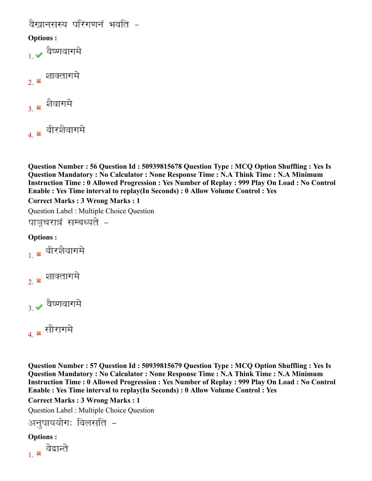 BHU RET Agam Tantra 2020 Question Pape - Page 35