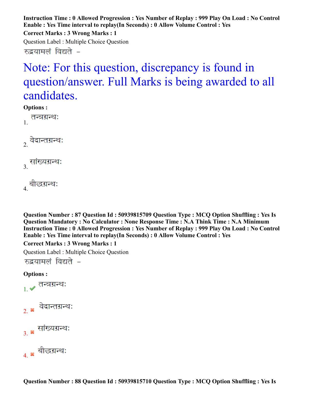 BHU RET Agam Tantra 2020 Question Pape - Page 49