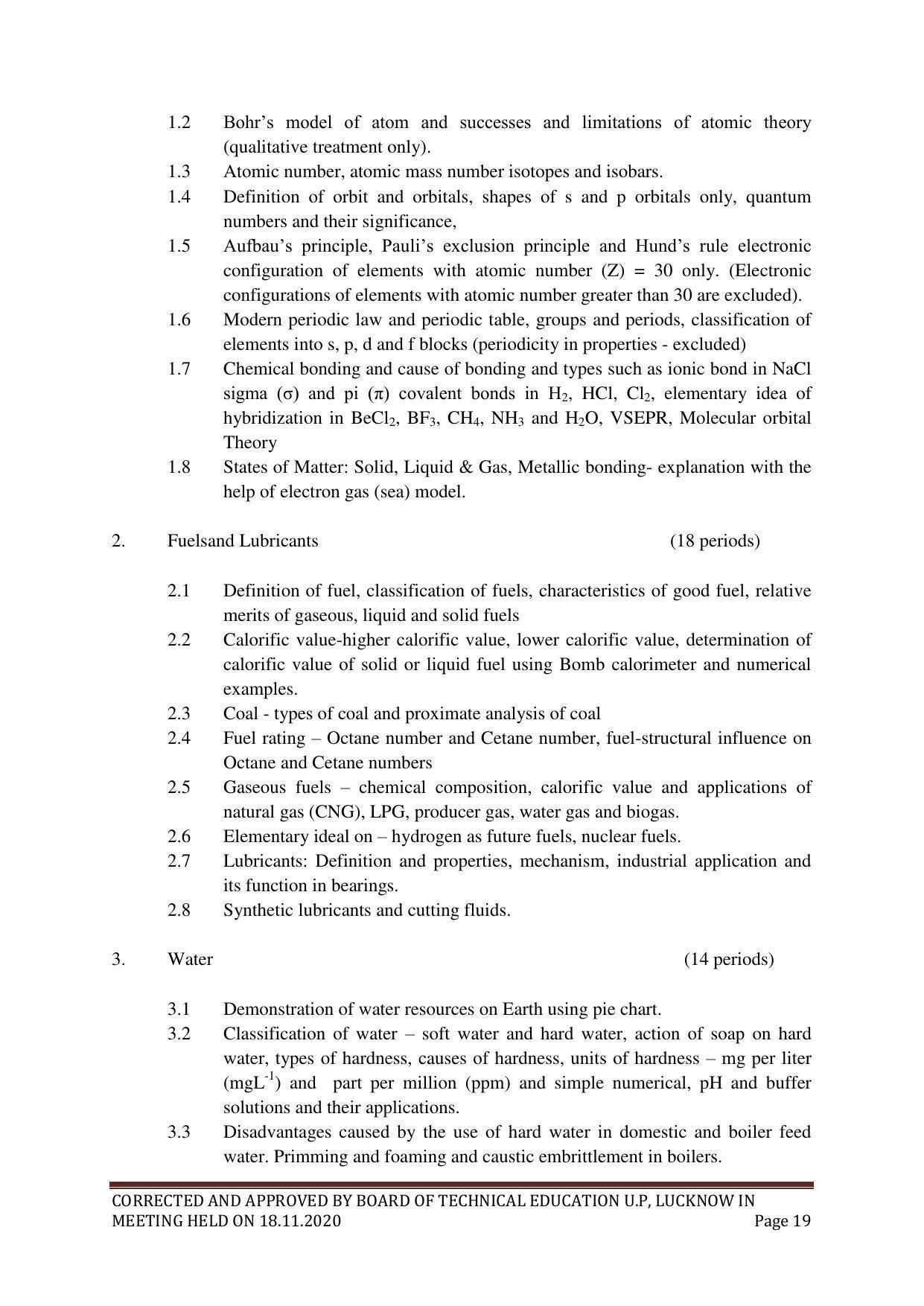 SYLLABUS FOR FIRST SEMESTER SESSION (2020-2021) - SIX SEMESTER DIPLOMA COURSE IN PLASTIC MOULD TECHNOLOGY - Page 19