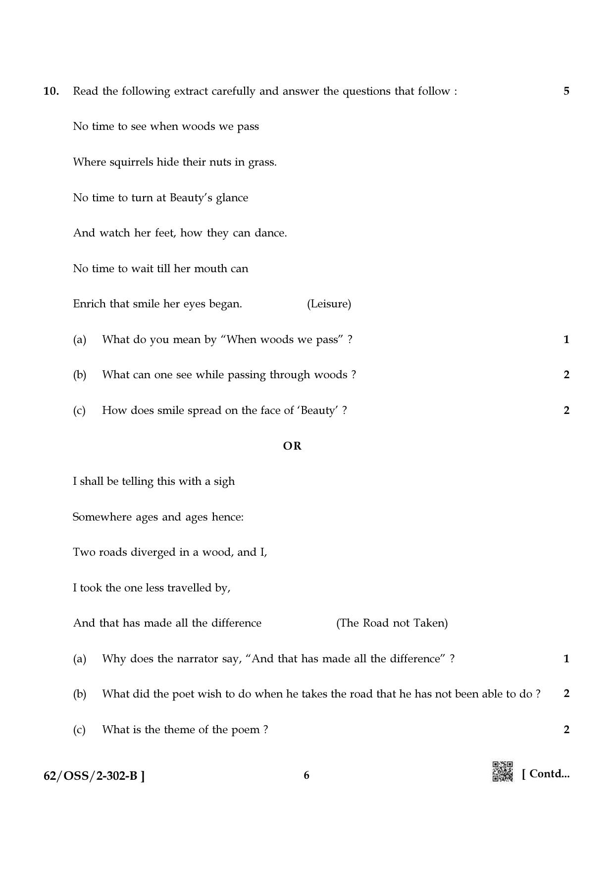 NIOS October 2021 Class 12 English Question Paper - Page 18