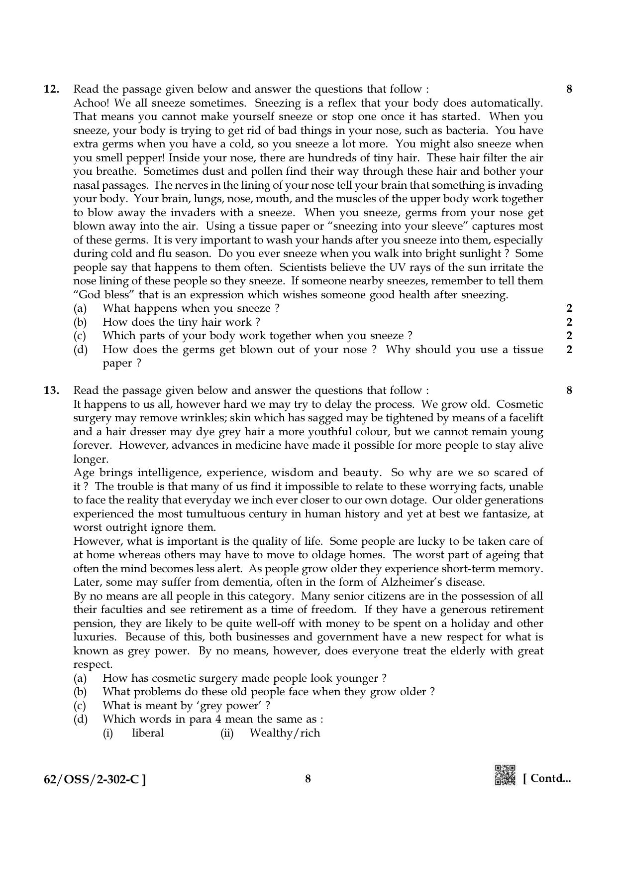 NIOS October 2021 Class 12 English Question Paper - Page 32