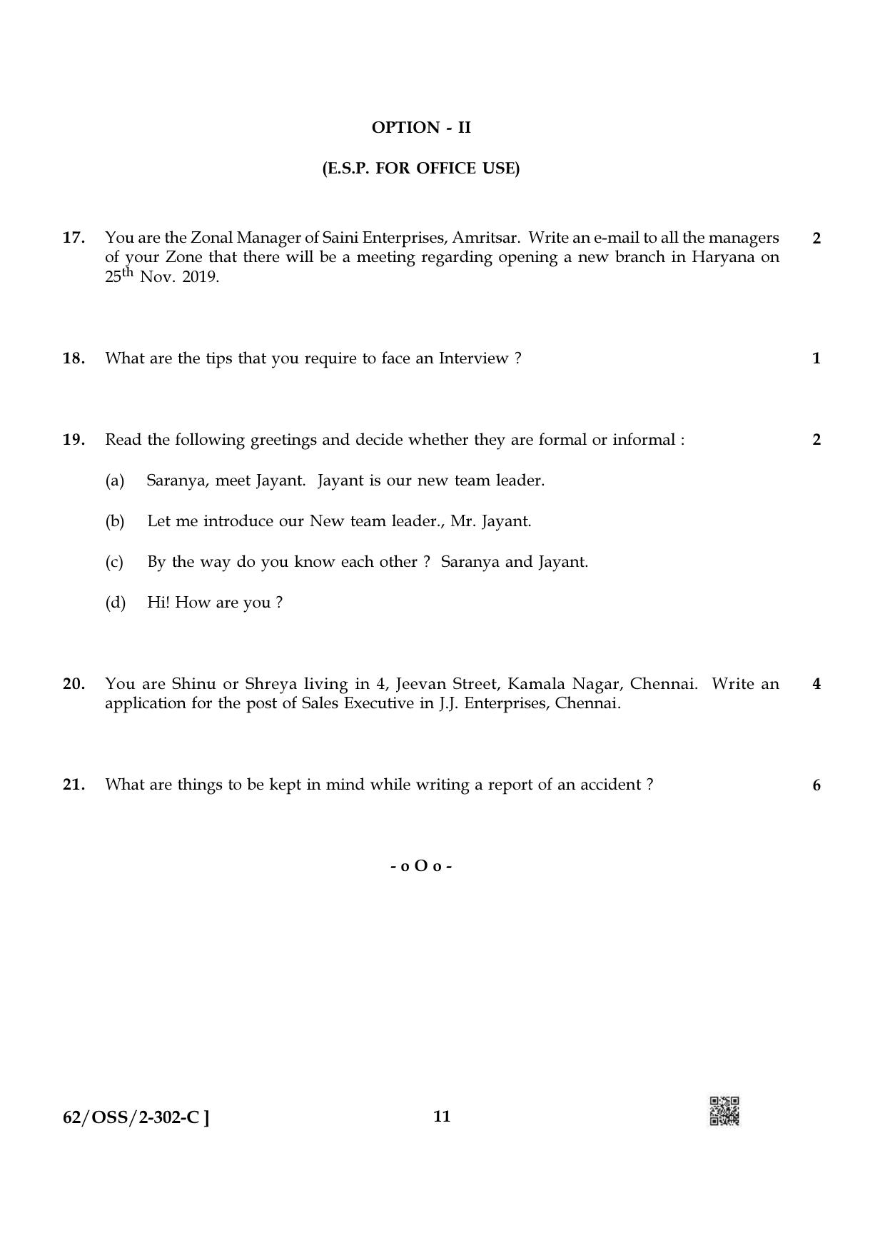 NIOS October 2021 Class 12 English Question Paper - Page 35