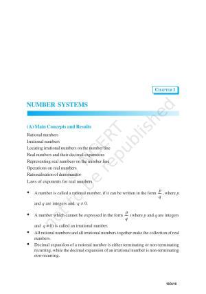 NCERT Exemplar Book for Class 9 Maths: Chapter 1 Number Systems
