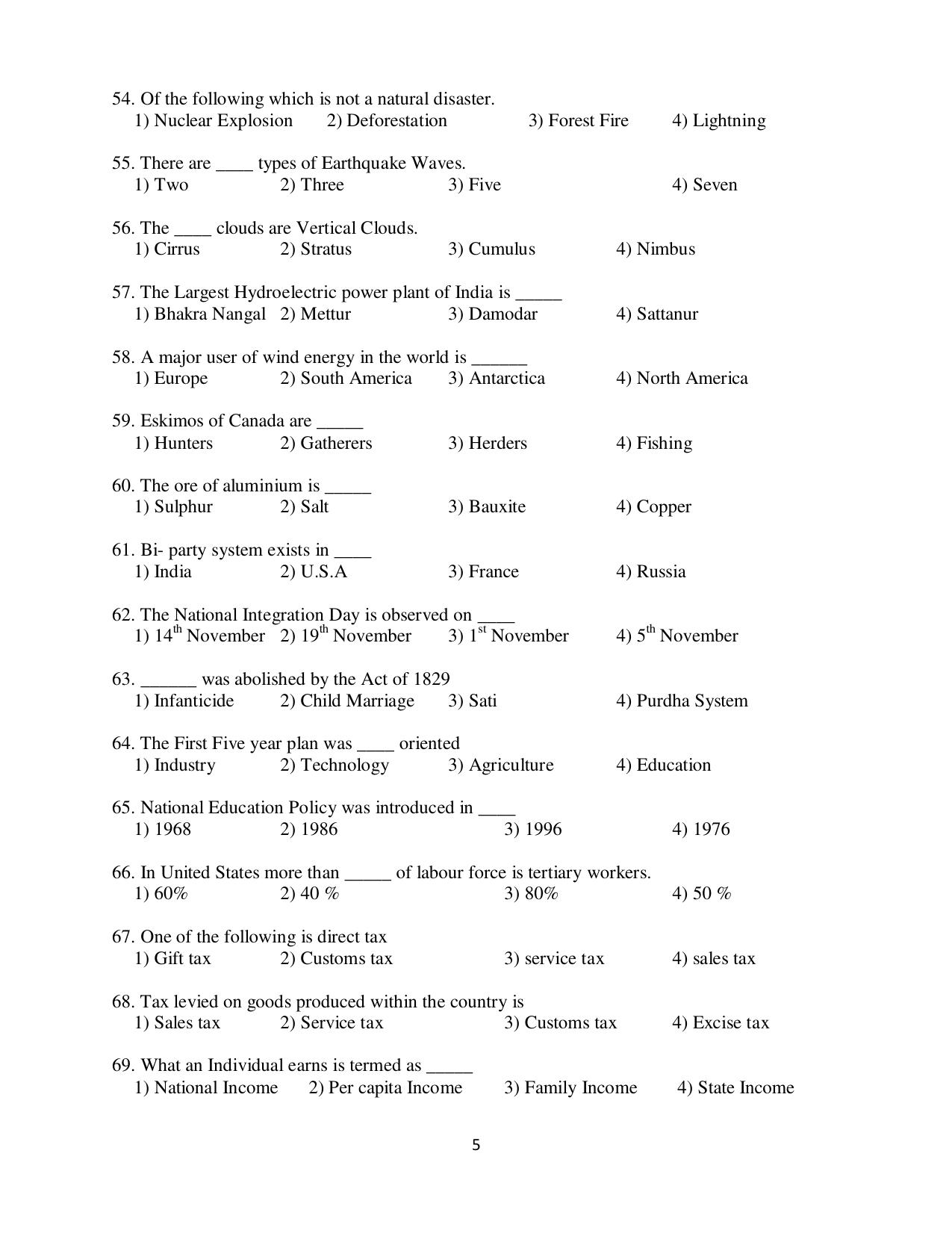 Puducherry NMMS 2017 Question Paper - Page 18