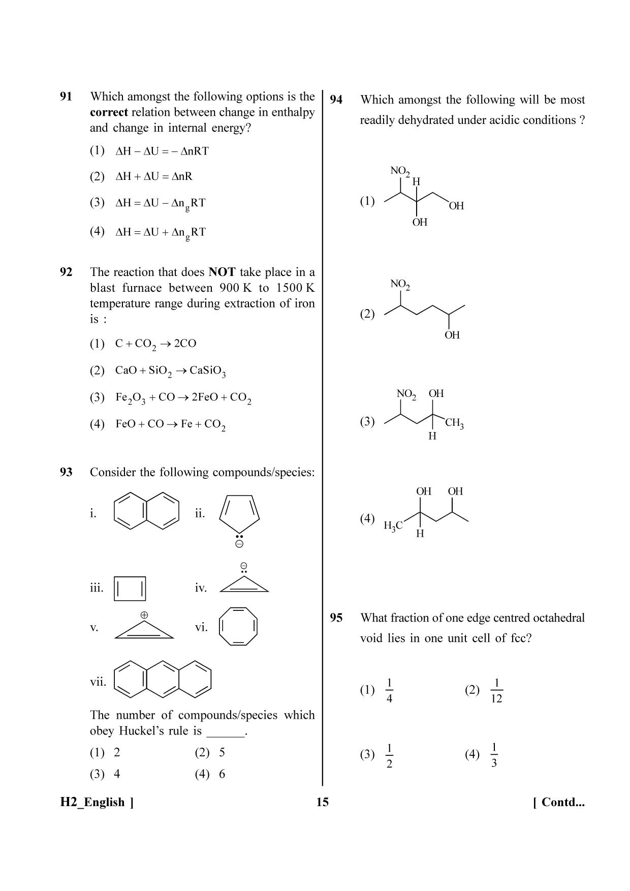 NEET 2023 H2 Question Paper - Page 15