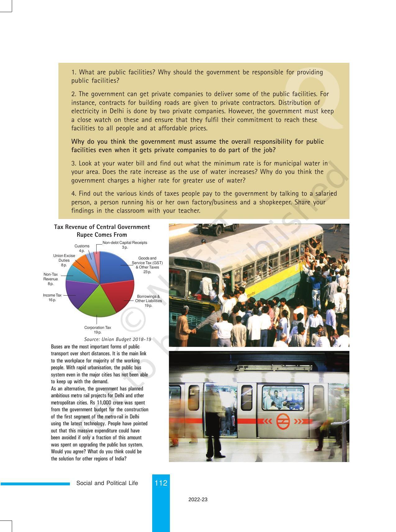 NCERT Book for Class 8 Civics Chapter 9 Public Facilities - Page 9