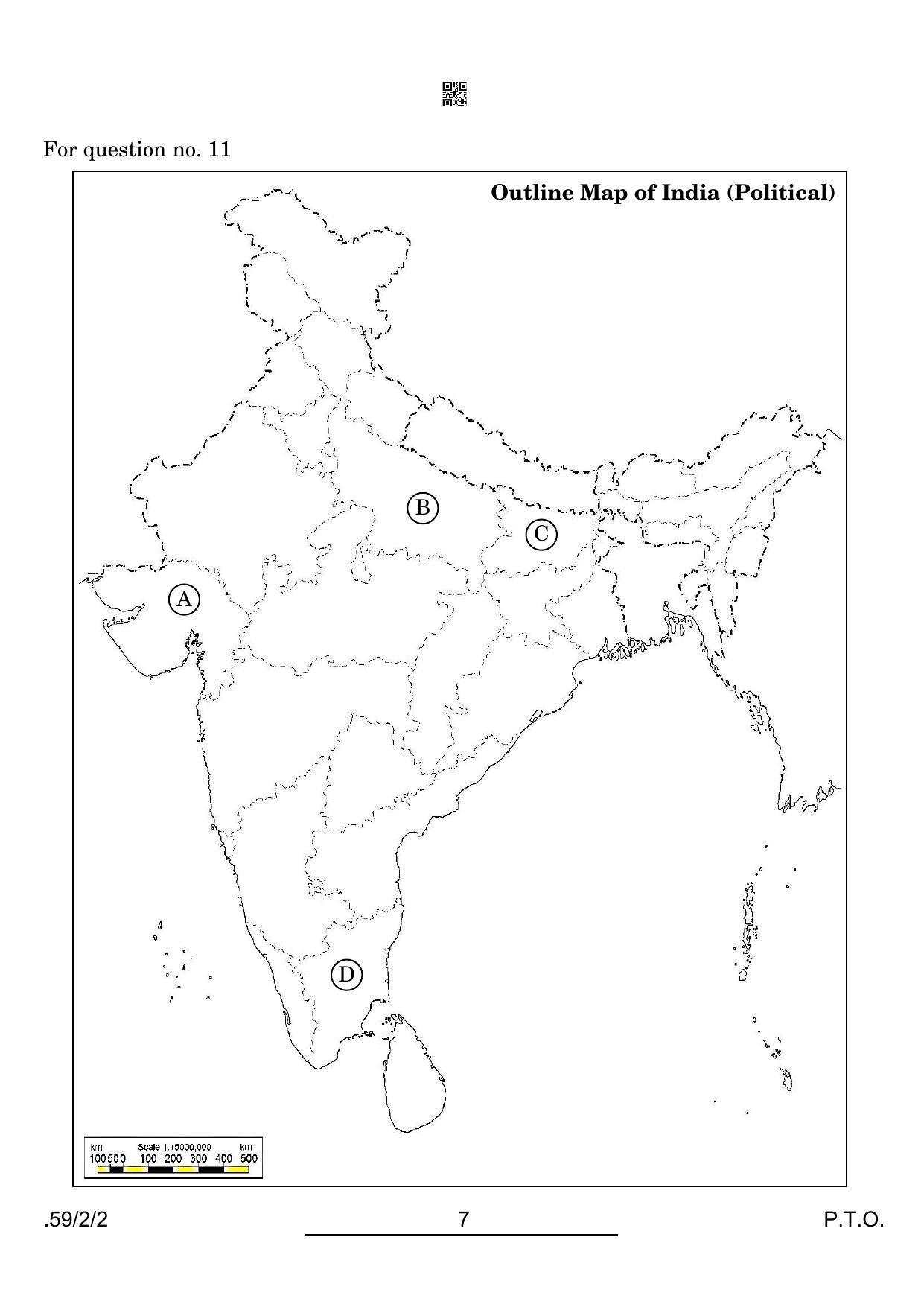 CBSE Class 12 59-2-2 Political Science 2022 Question Paper - Page 7
