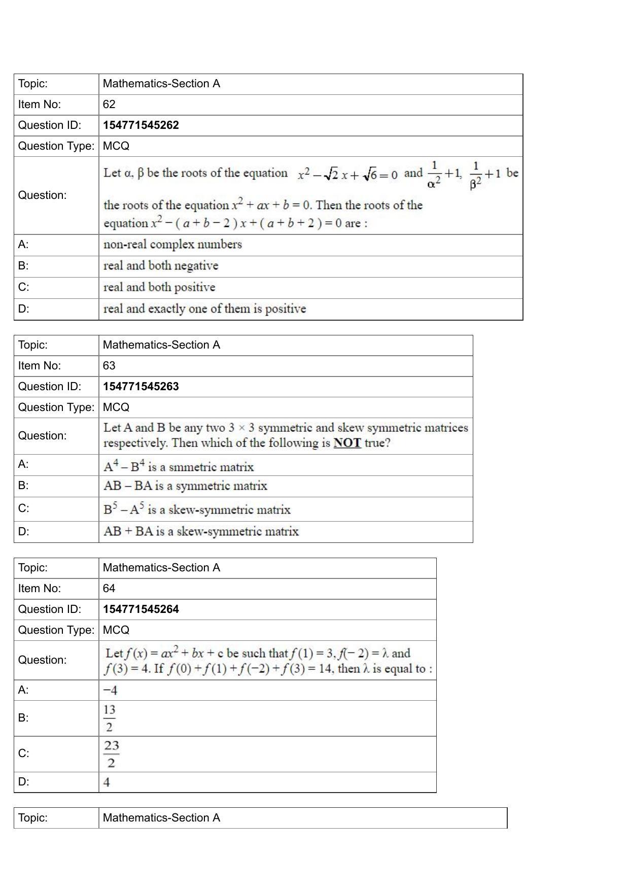 JEE Mains 2022: BTech English (Shift 2) 28-07-2022 Question Paper - Page 24