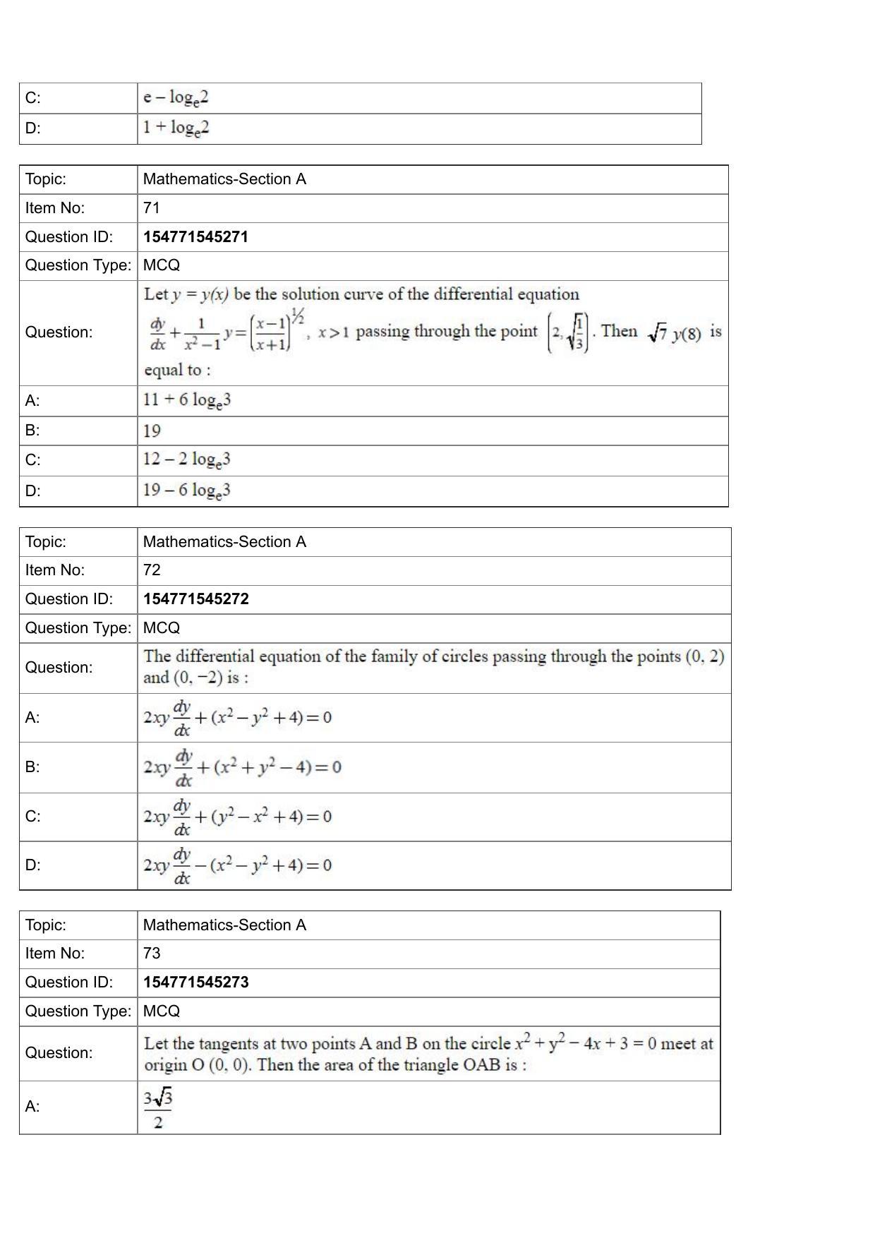 JEE Mains 2022: BTech English (Shift 2) 28-07-2022 Question Paper - Page 27