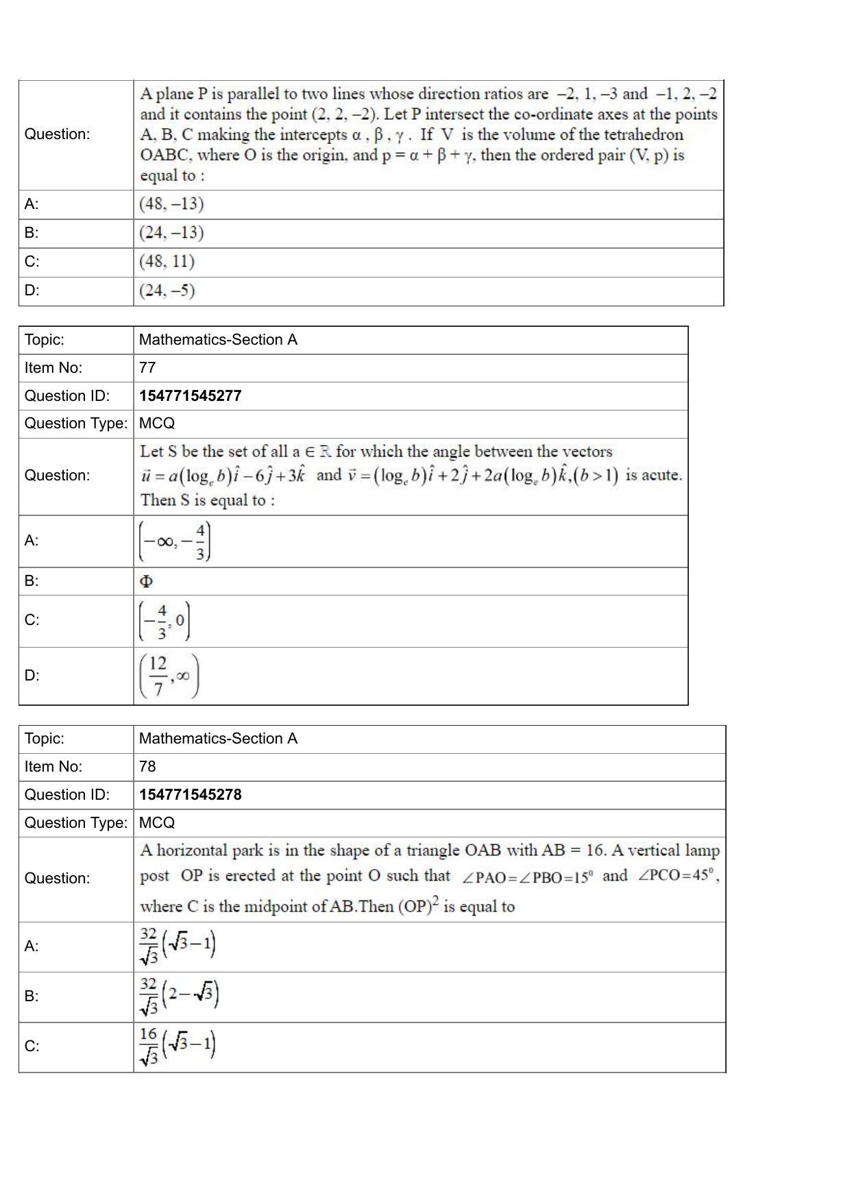 JEE Mains 2022: BTech English (Shift 2) 28-07-2022 Question Paper - Page 29