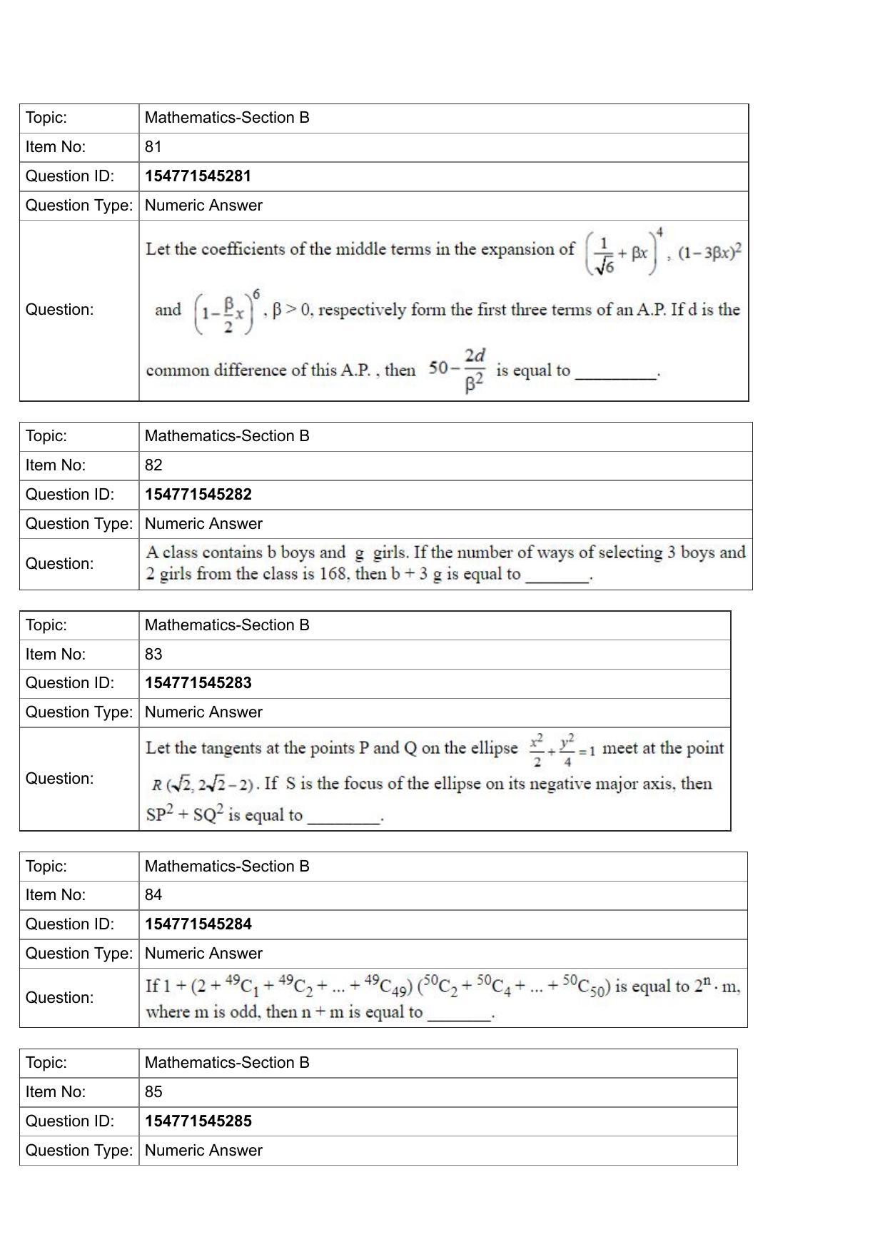 JEE Mains 2022: BTech English (Shift 2) 28-07-2022 Question Paper - Page 31